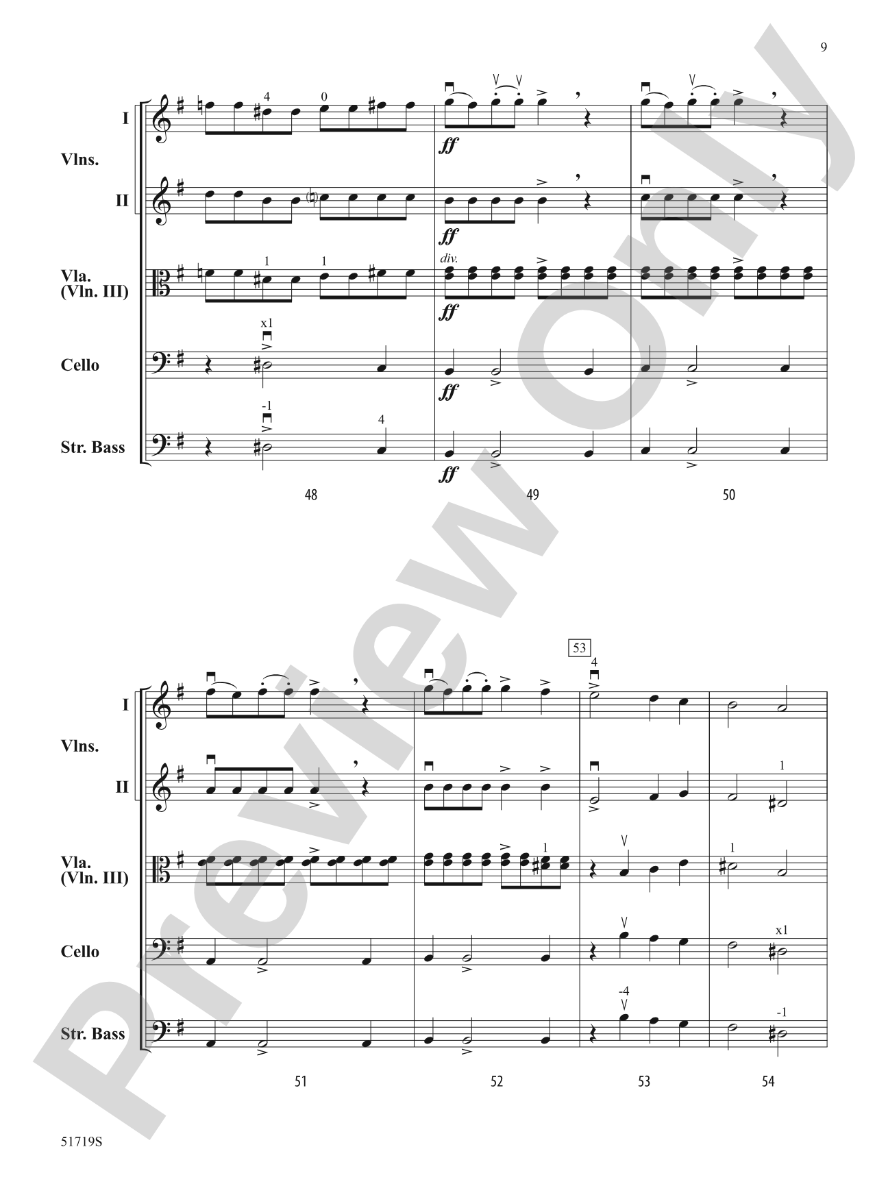 Fury of the Strings: String Orchestra Conductor Score & Parts