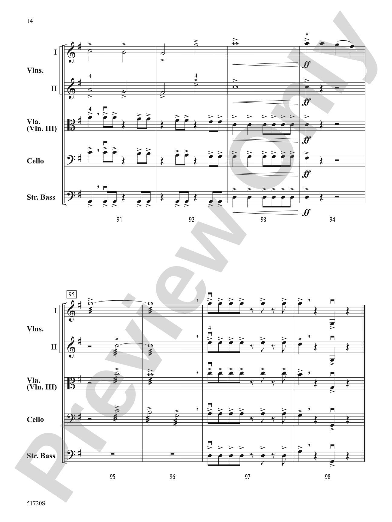 Parable: String Orchestra Conductor Score & Parts