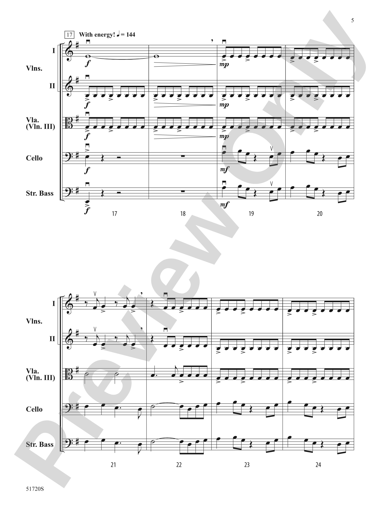 Parable: String Orchestra Conductor Score & Parts