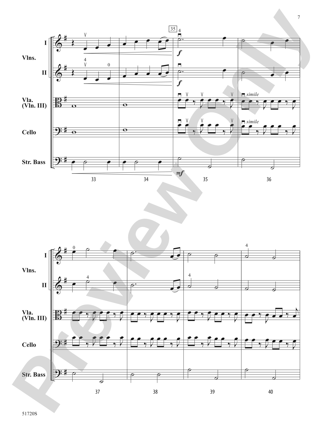 Parable: String Orchestra Conductor Score & Parts
