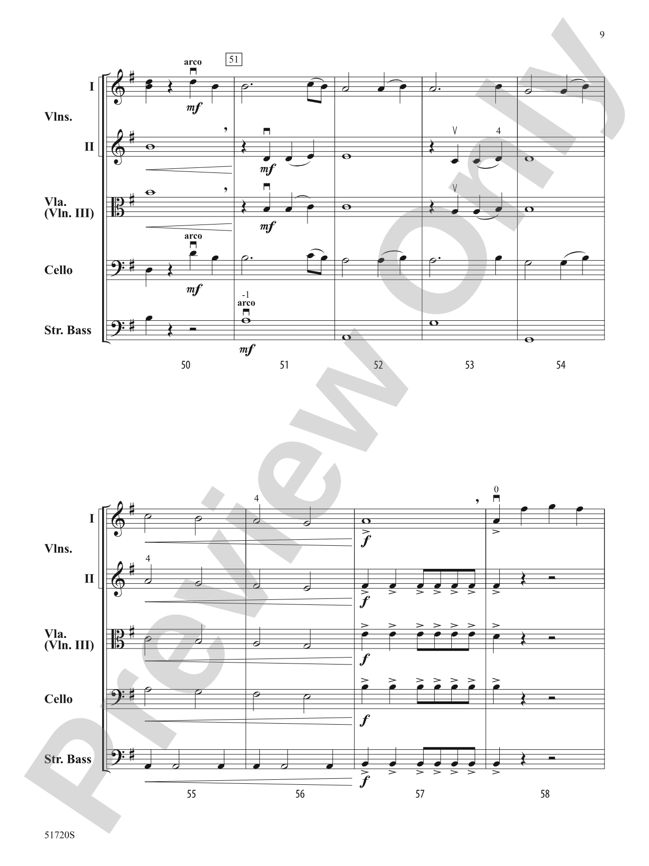 Parable: String Orchestra Conductor Score & Parts
