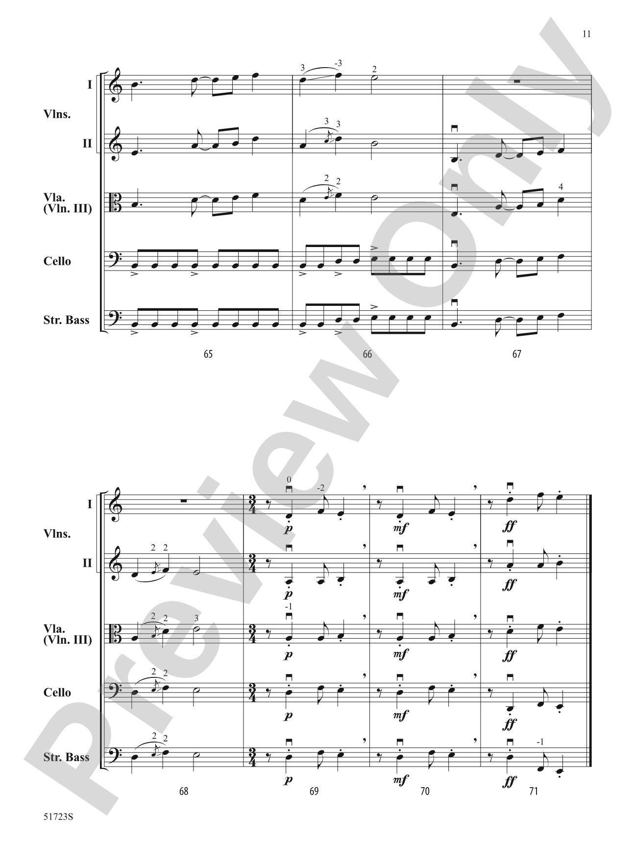 Dhyaana: String Orchestra Conductor Score & Parts