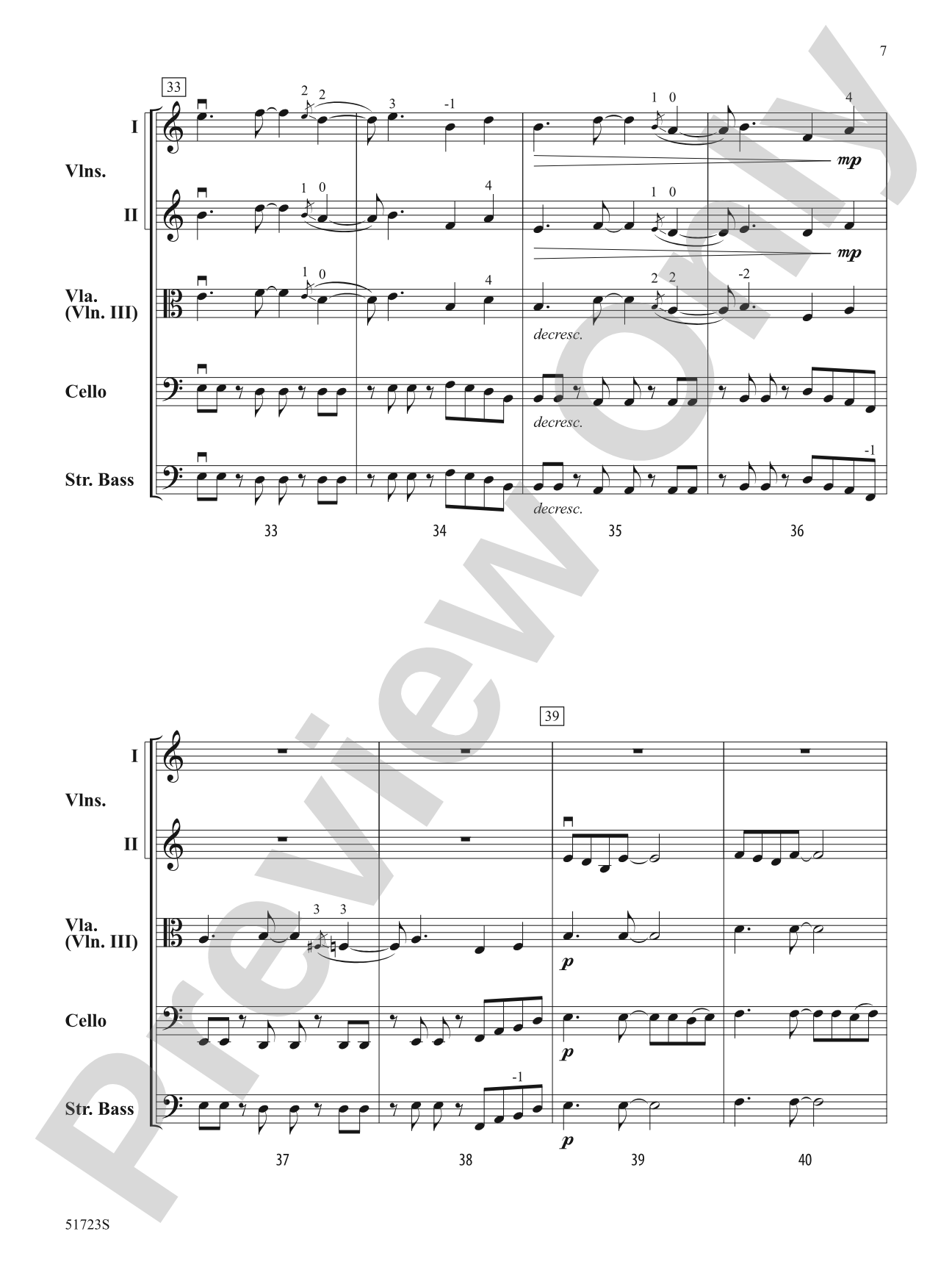Dhyaana: String Orchestra Conductor Score & Parts