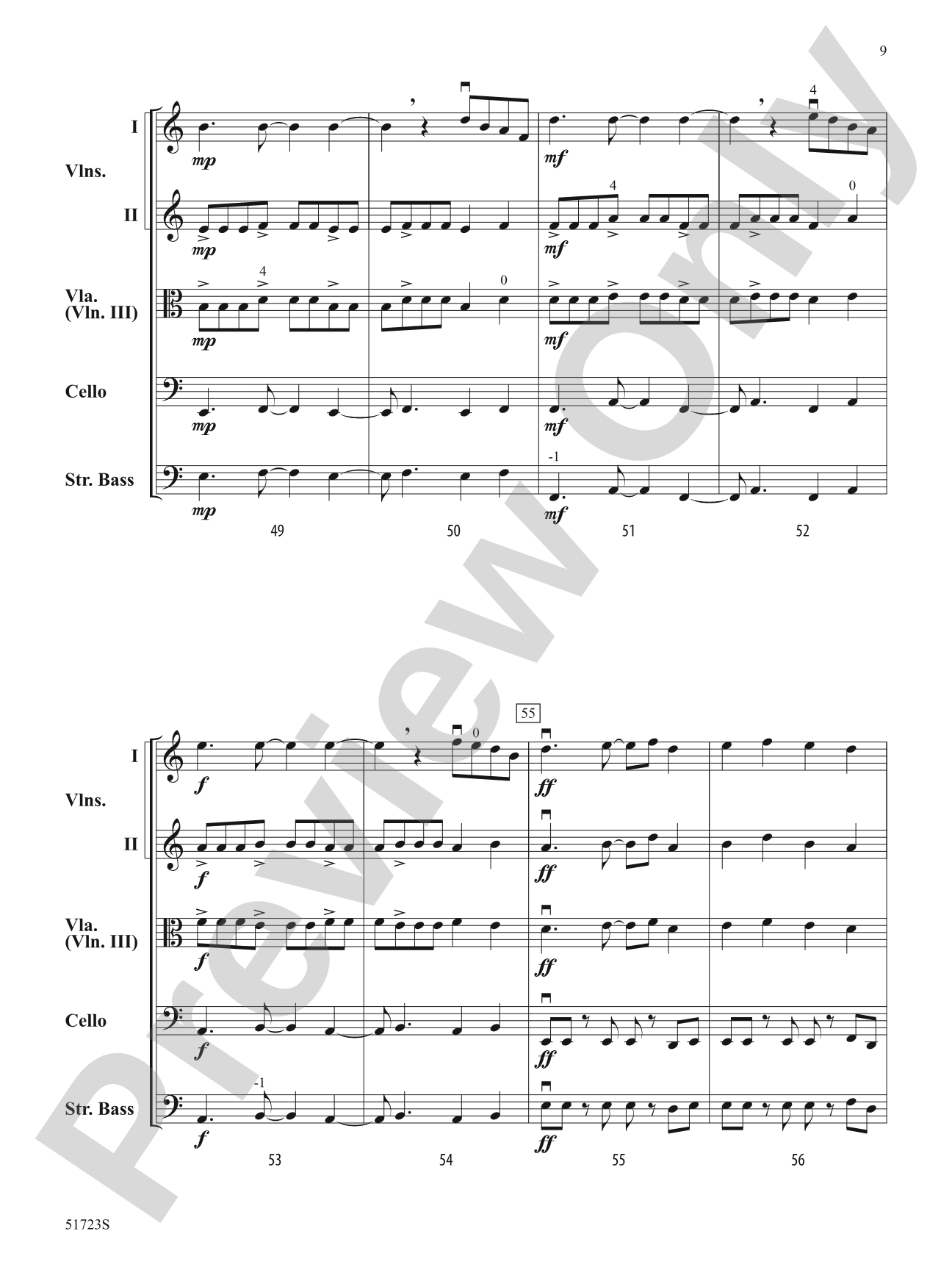 Dhyaana: String Orchestra Conductor Score & Parts