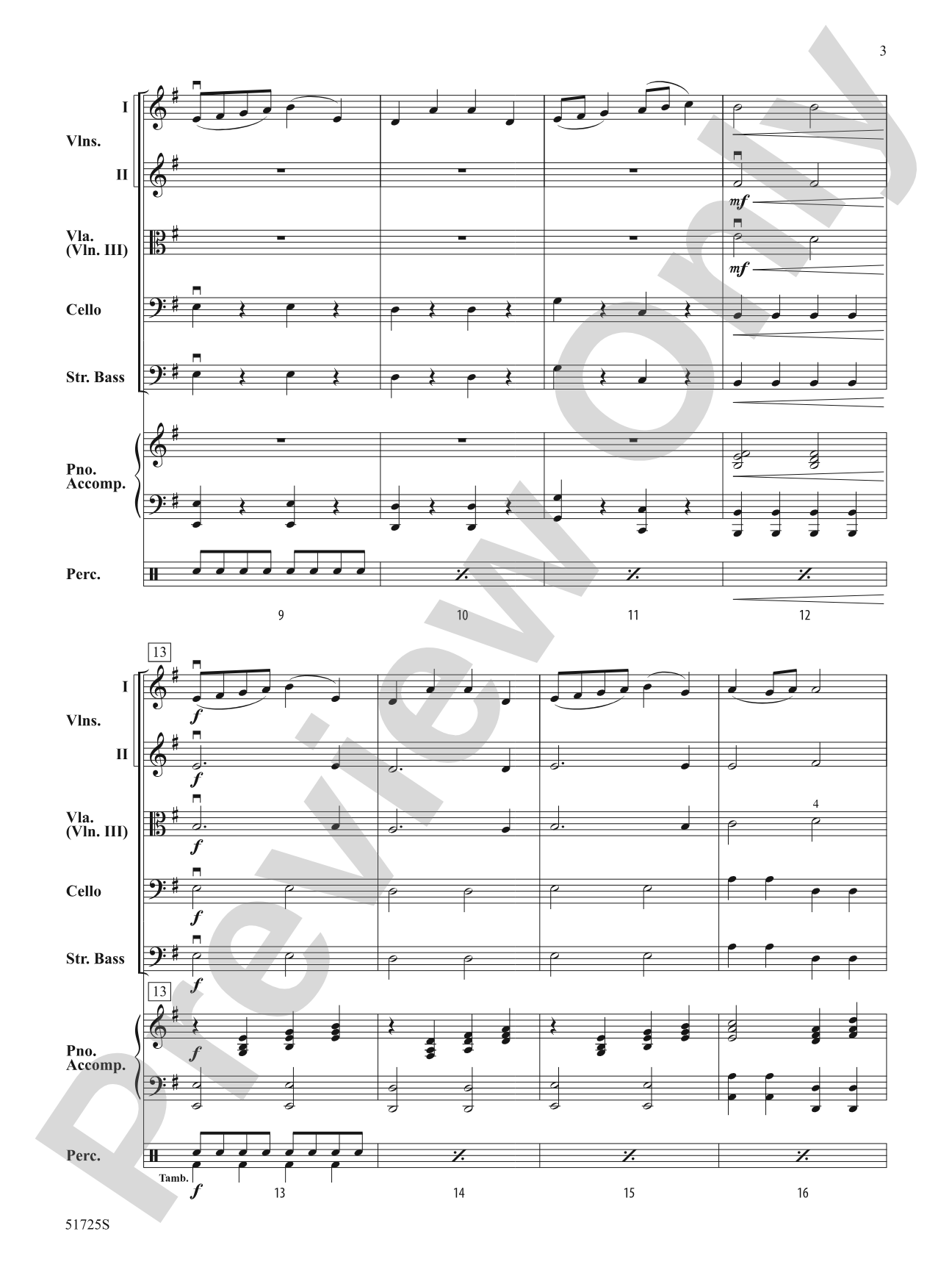 Carpathian Castle: String Orchestra Conductor Score & Parts
