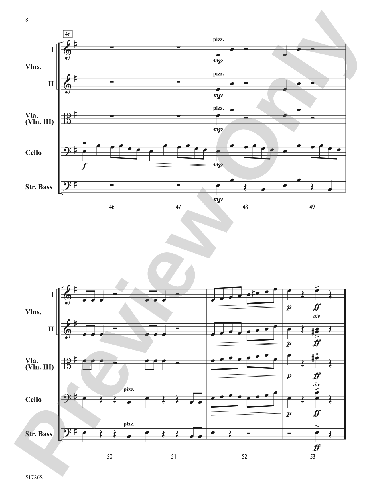 Trolls: Flexible String Ensemble Score & Parts