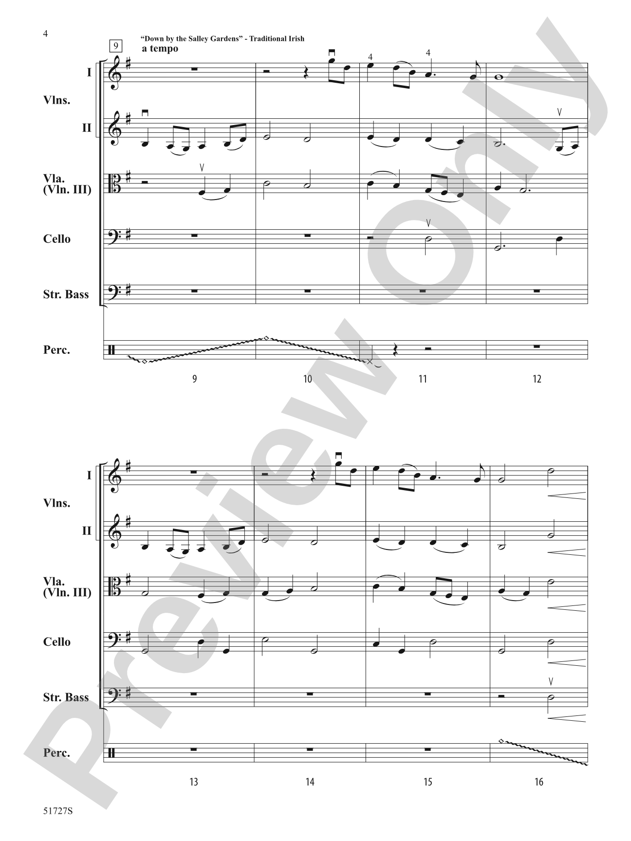 Songs of the British Isles: String Orchestra Conductor Score & Parts