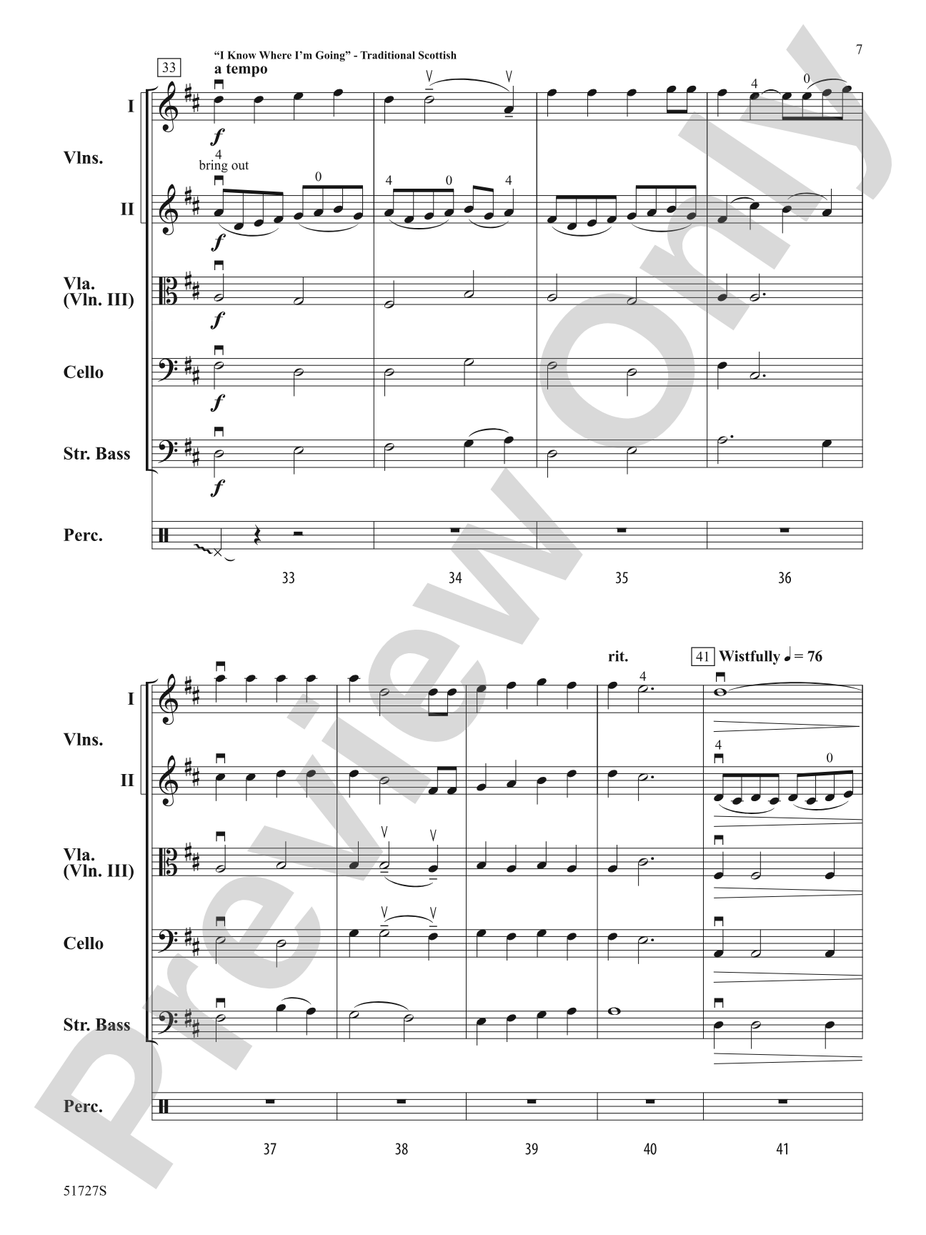 Songs of the British Isles: String Orchestra Conductor Score & Parts