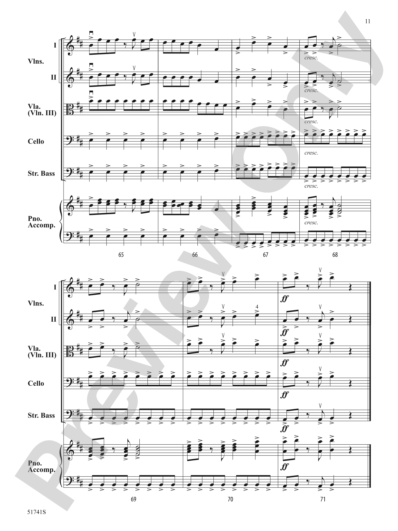 Strings of Fire: Flexible String Ensemble Score & Parts