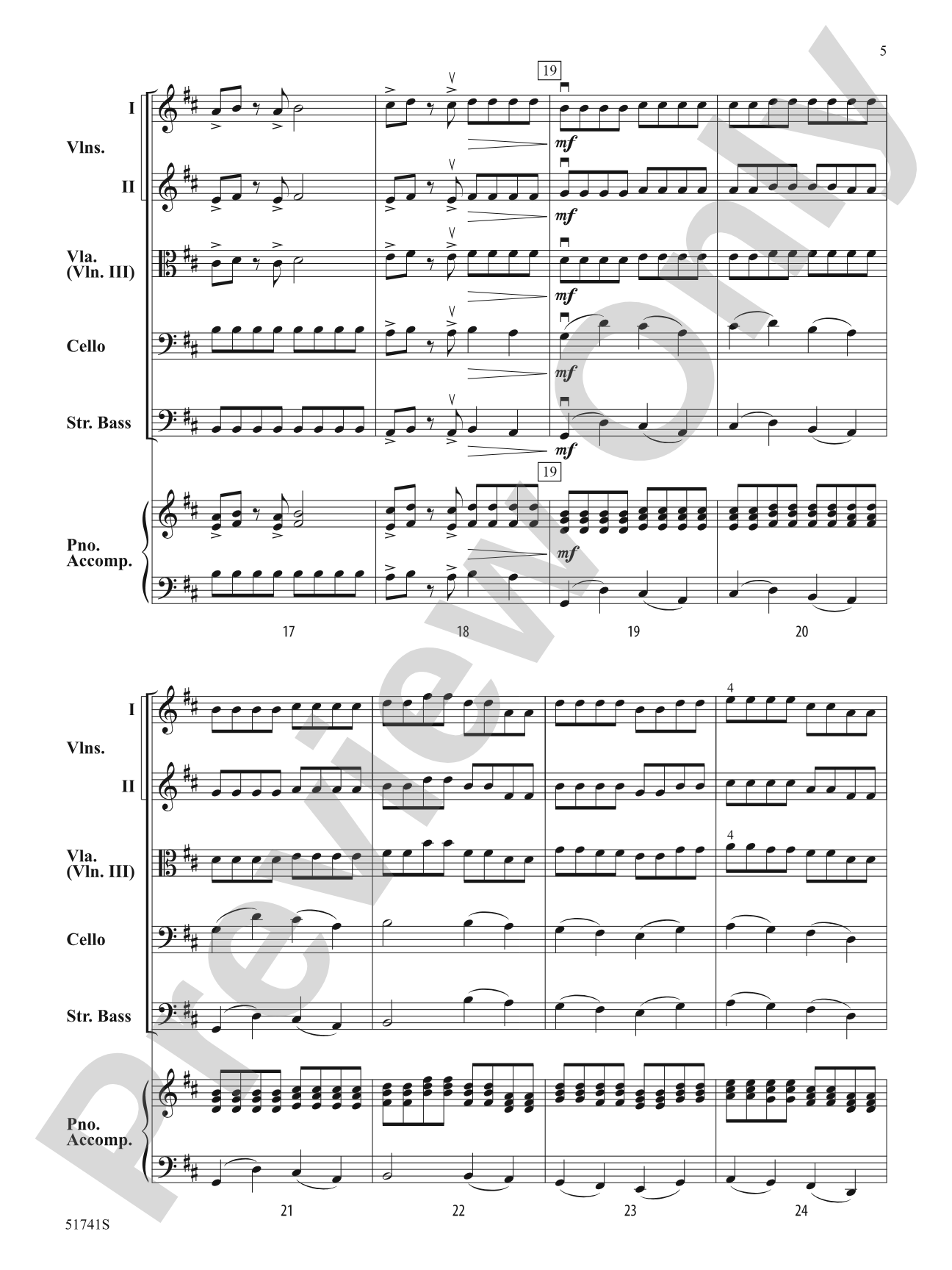 Strings of Fire: Flexible String Ensemble Score & Parts