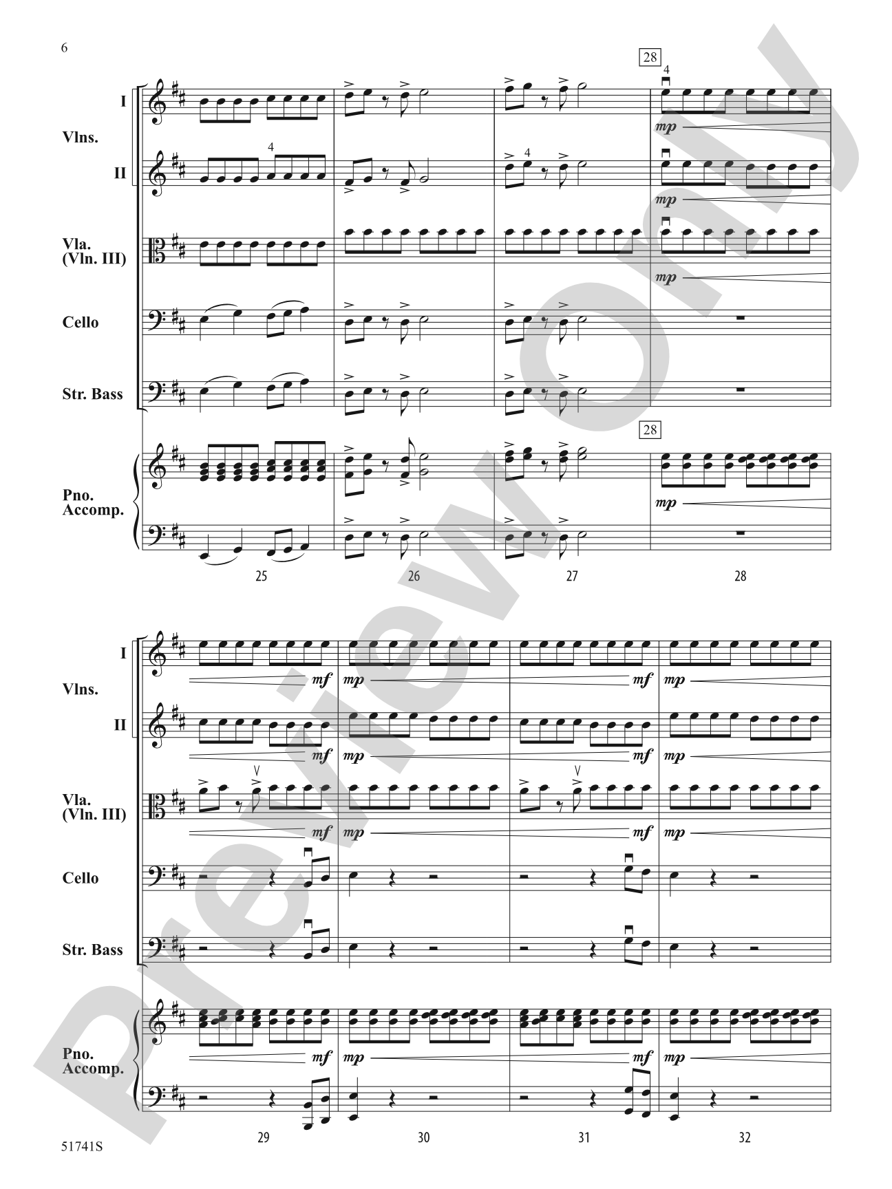 Strings of Fire: Flexible String Ensemble Score & Parts