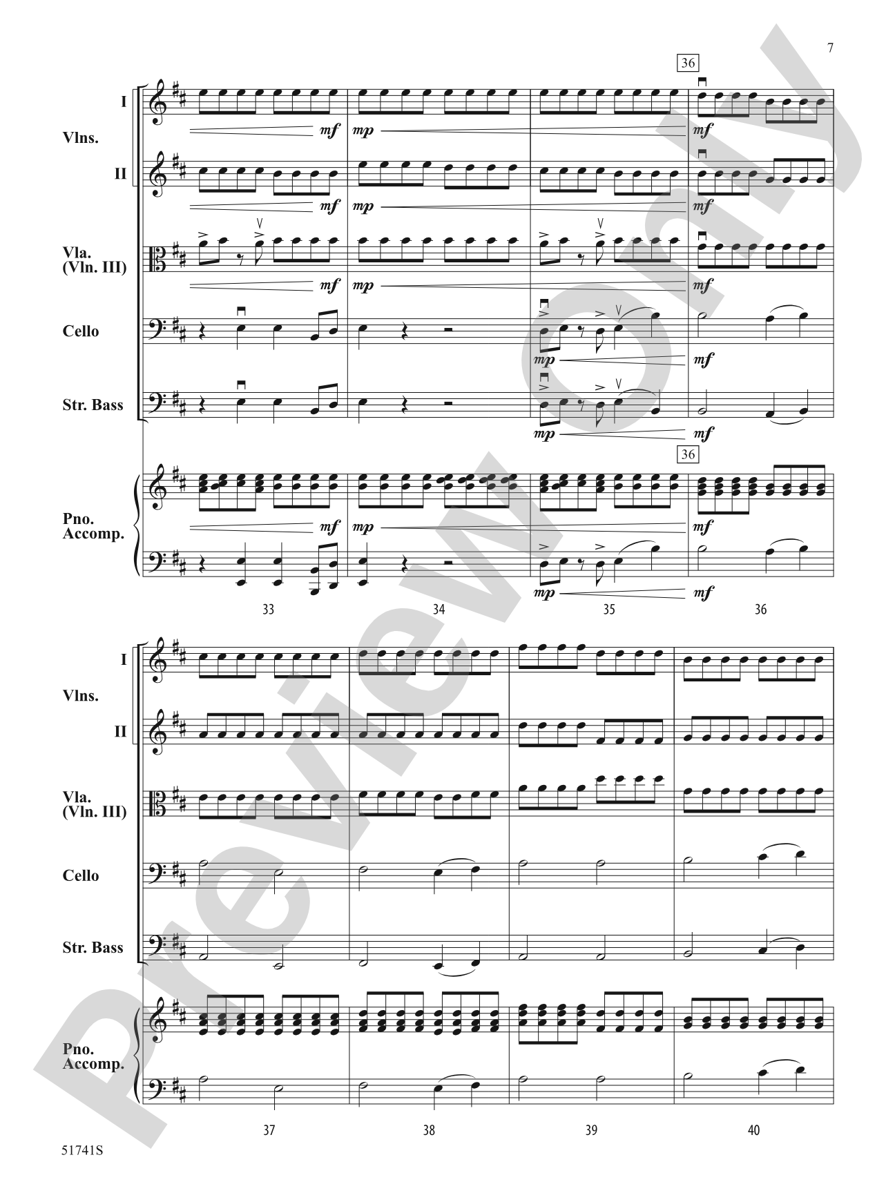 Strings of Fire: Flexible String Ensemble Score & Parts