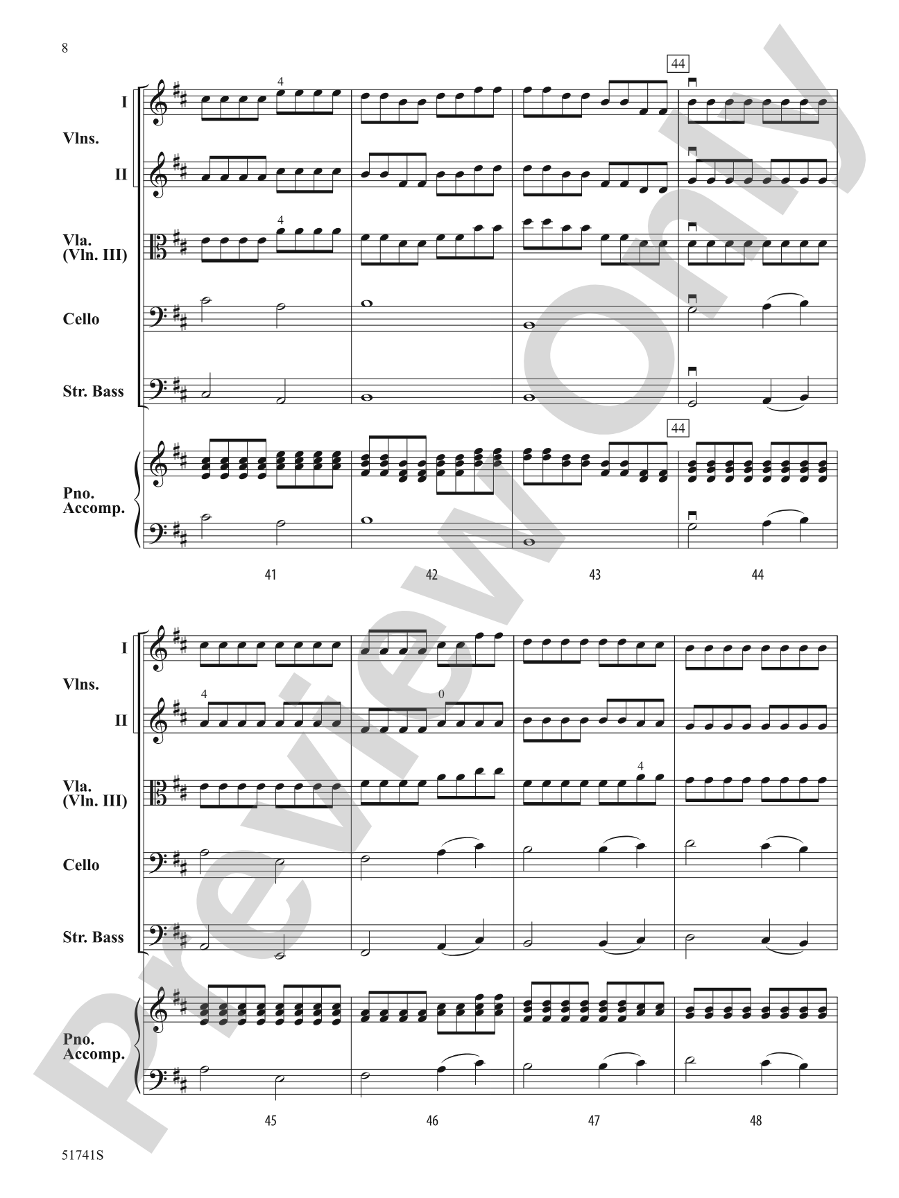 Strings of Fire: Flexible String Ensemble Score & Parts