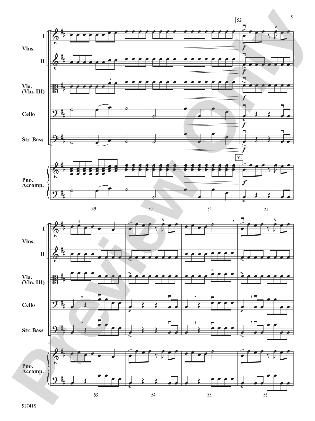 Strings of Fire: Flexible String Ensemble Score & Parts