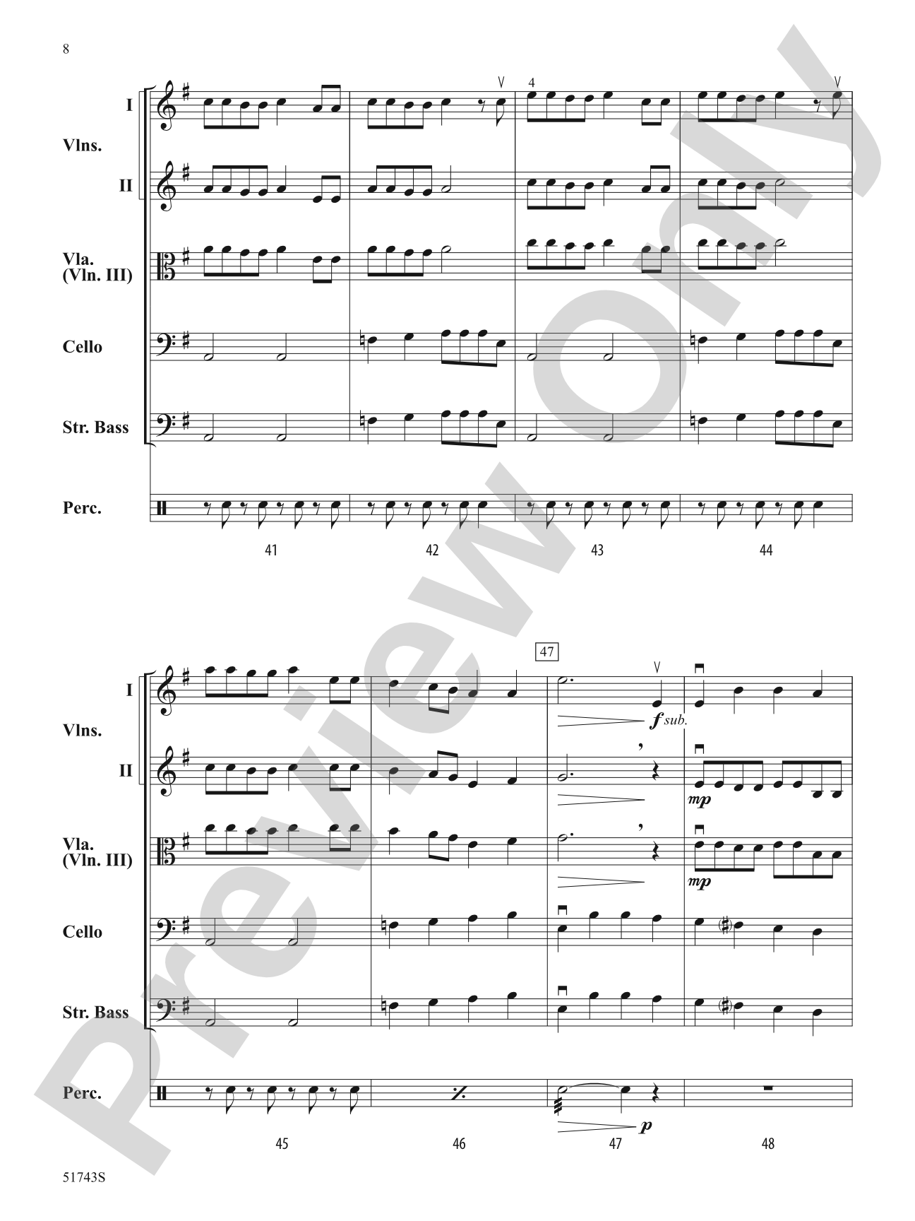 Soulful Tidings: String Orchestra Conductor Score & Parts