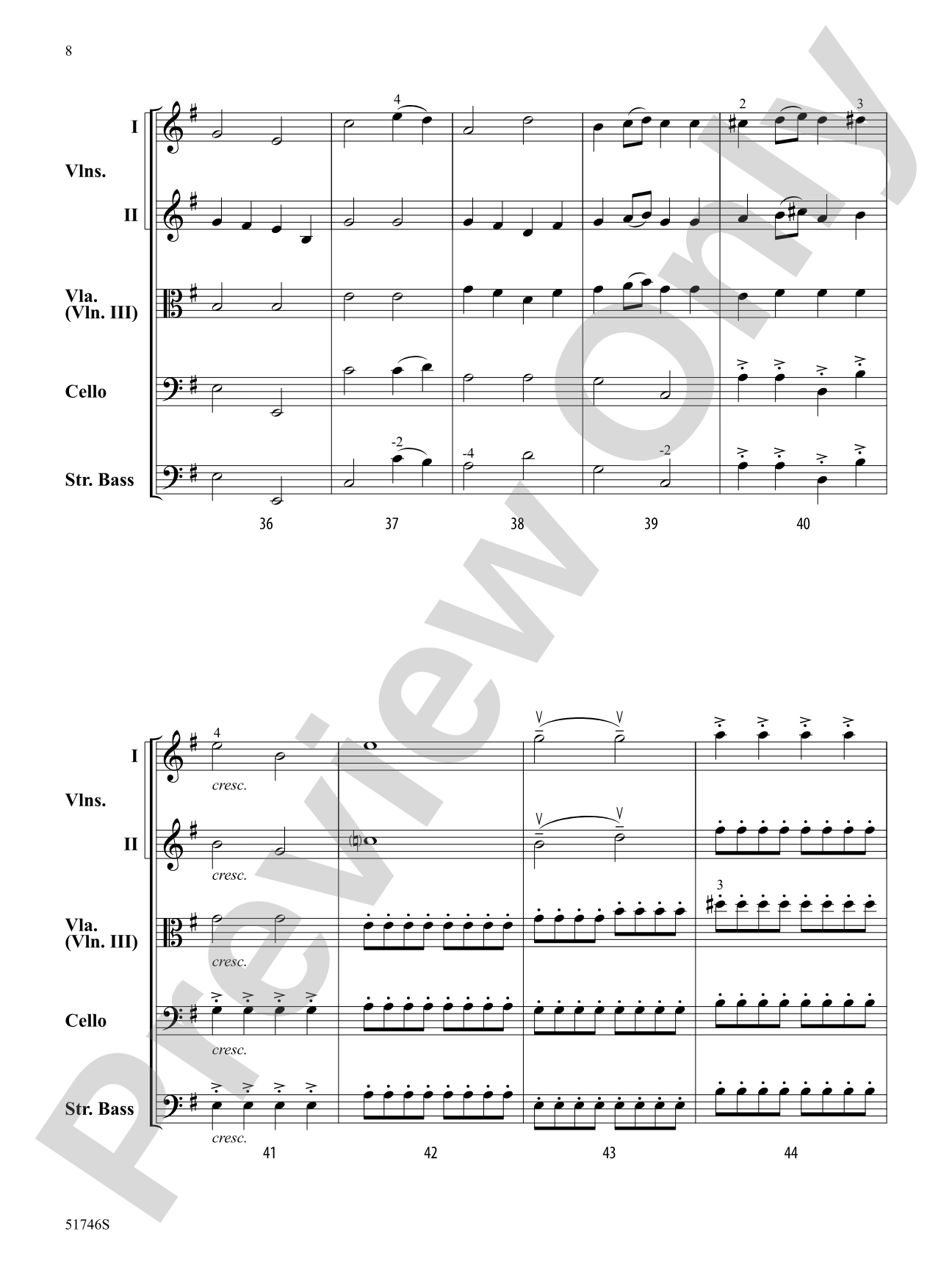 Frostbite: Flexible String Ensemble Score & Parts