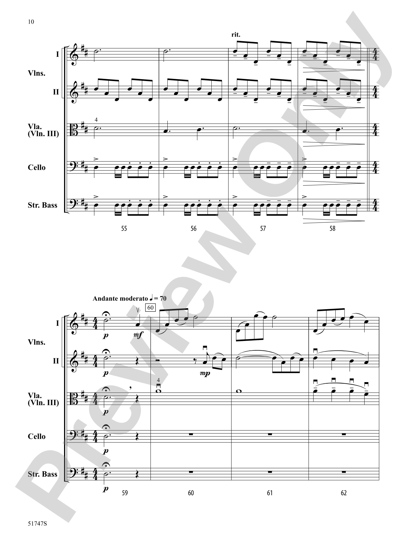 Echoes of Valor: String Orchestra Conductor Score & Parts