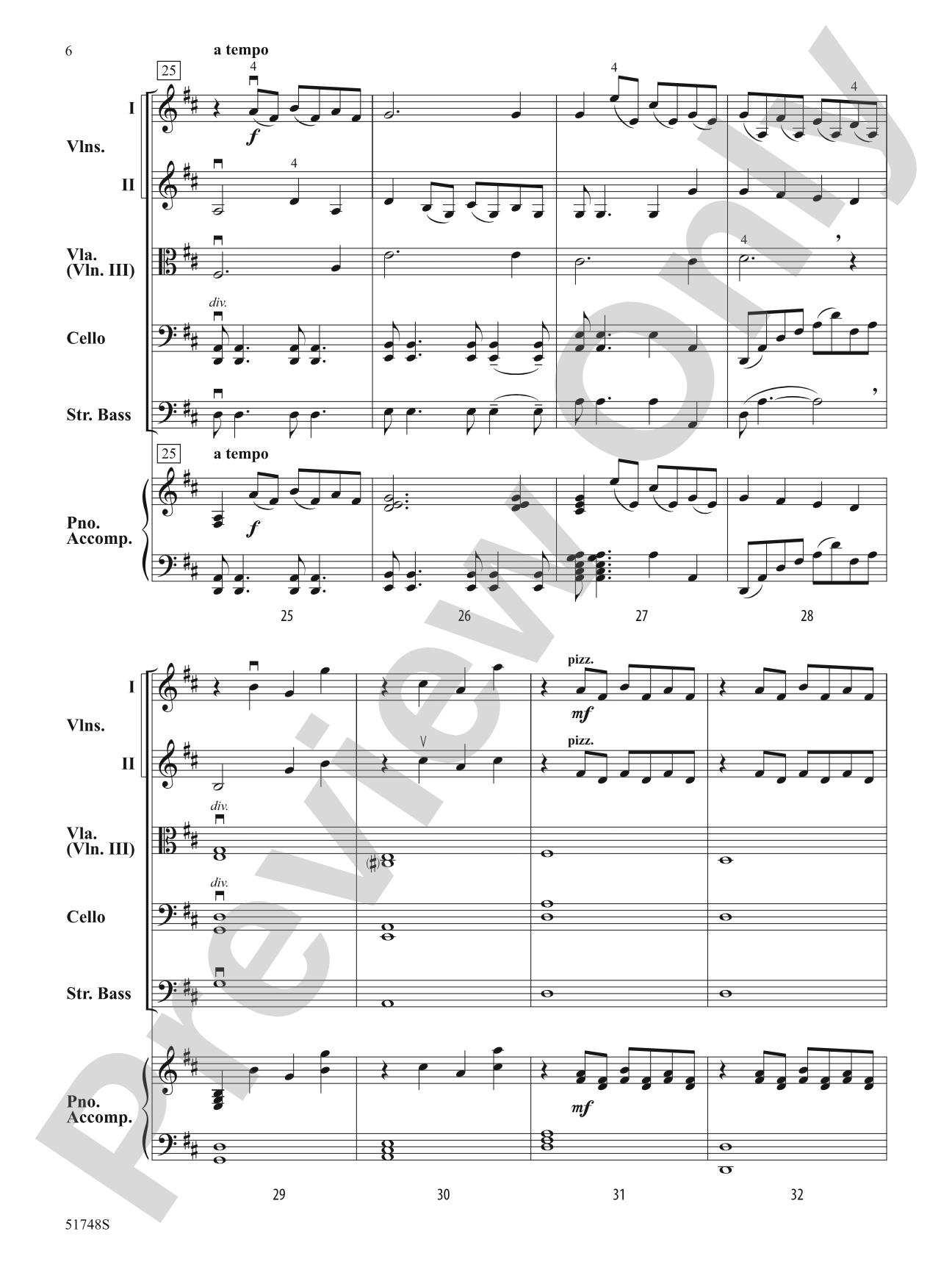 By a Stream: String Orchestra Conductor Score & Parts