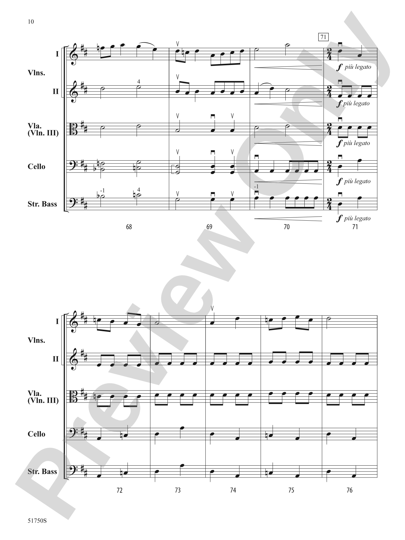 The Gates of Janus: String Orchestra Conductor Score & Parts
