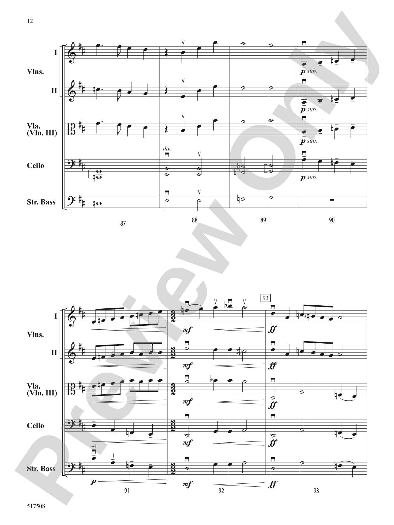 The Gates of Janus: String Orchestra Conductor Score & Parts