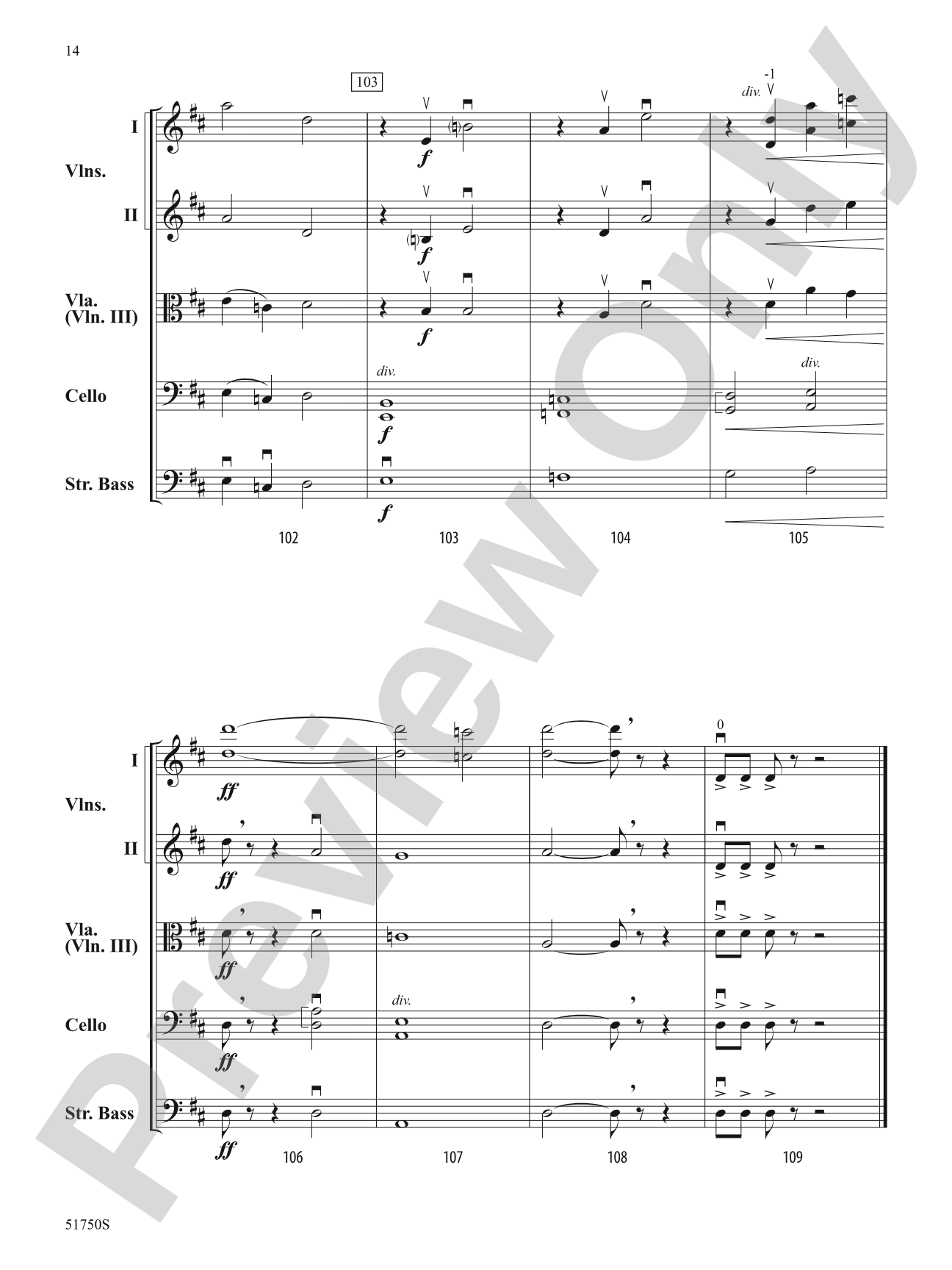 The Gates of Janus: String Orchestra Conductor Score & Parts
