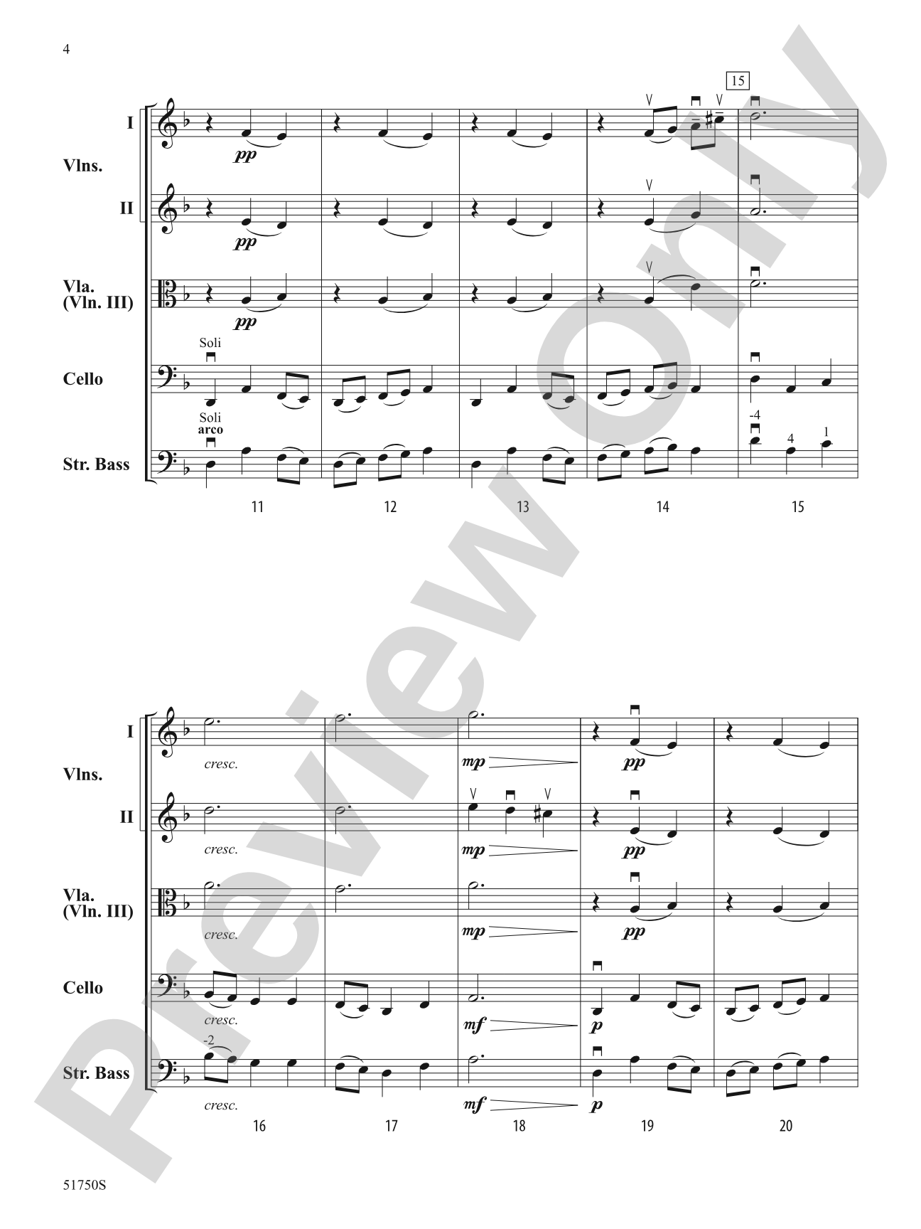 The Gates of Janus: String Orchestra Conductor Score & Parts