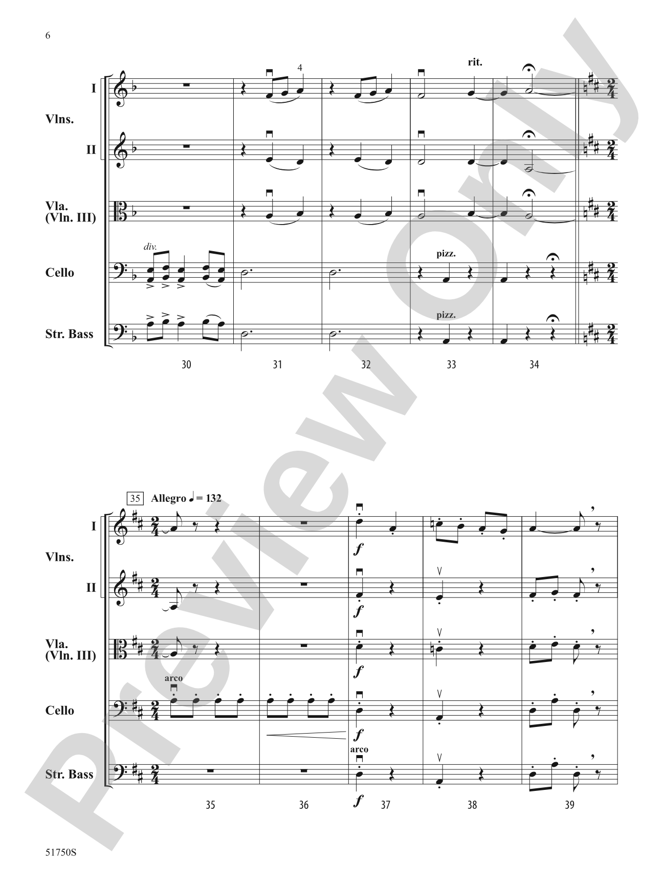The Gates of Janus: String Orchestra Conductor Score & Parts