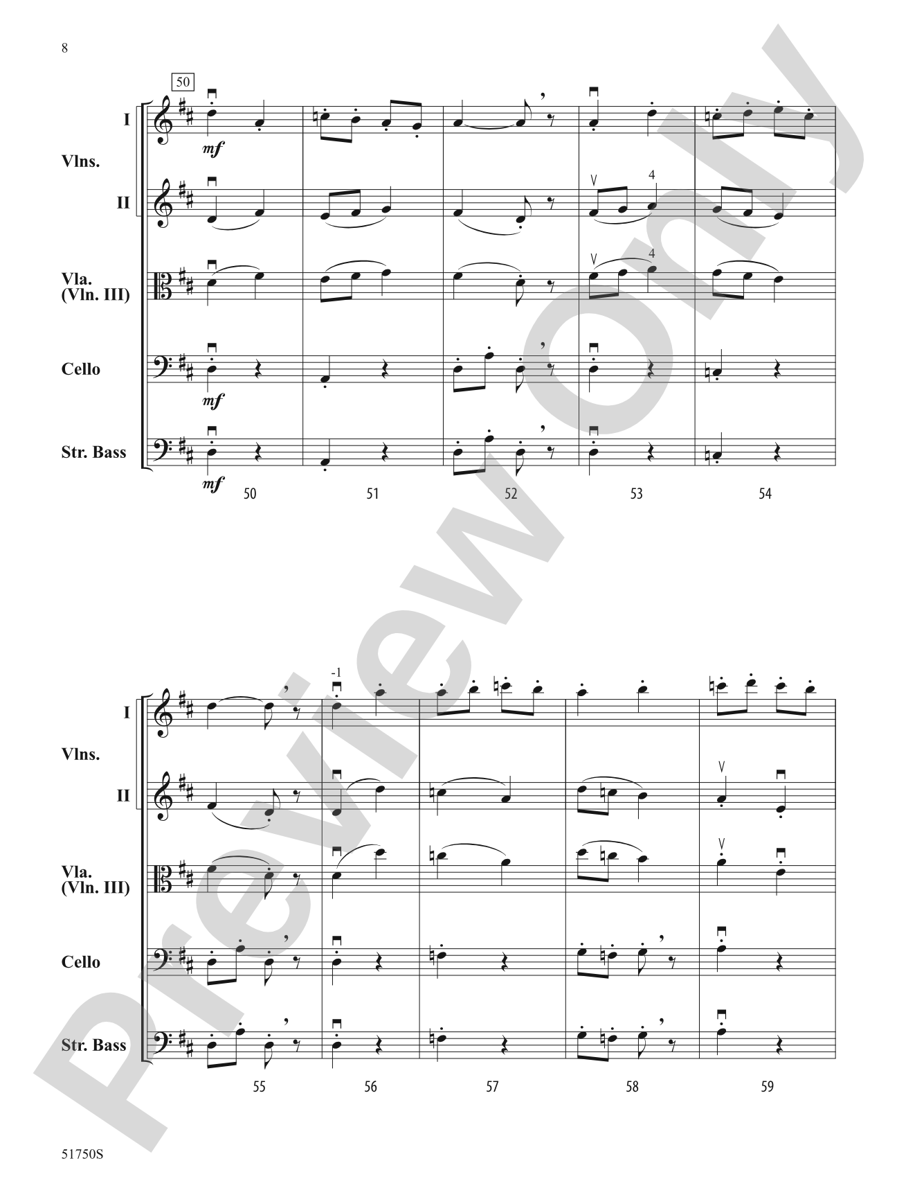 The Gates of Janus: String Orchestra Conductor Score & Parts