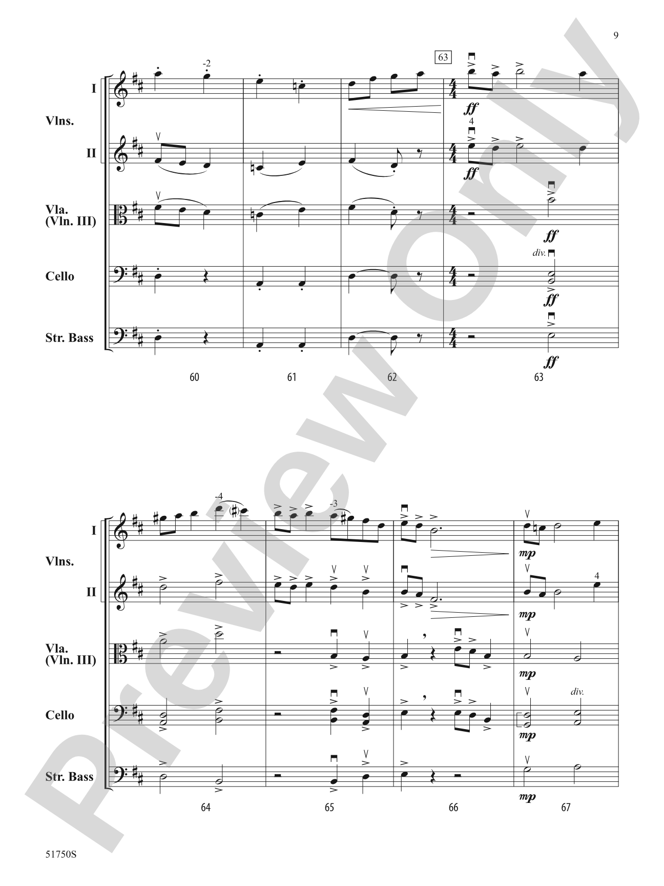 The Gates of Janus: String Orchestra Conductor Score & Parts