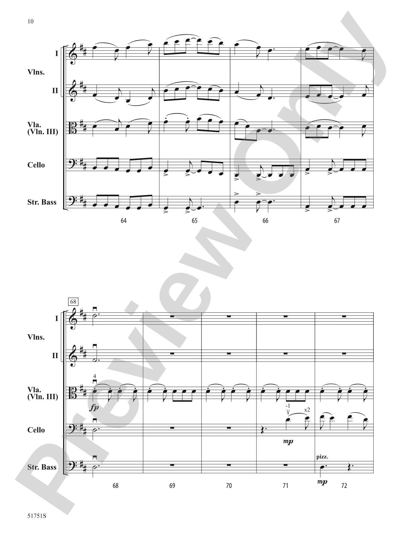 Daybreak: String Orchestra Conductor Score & Parts