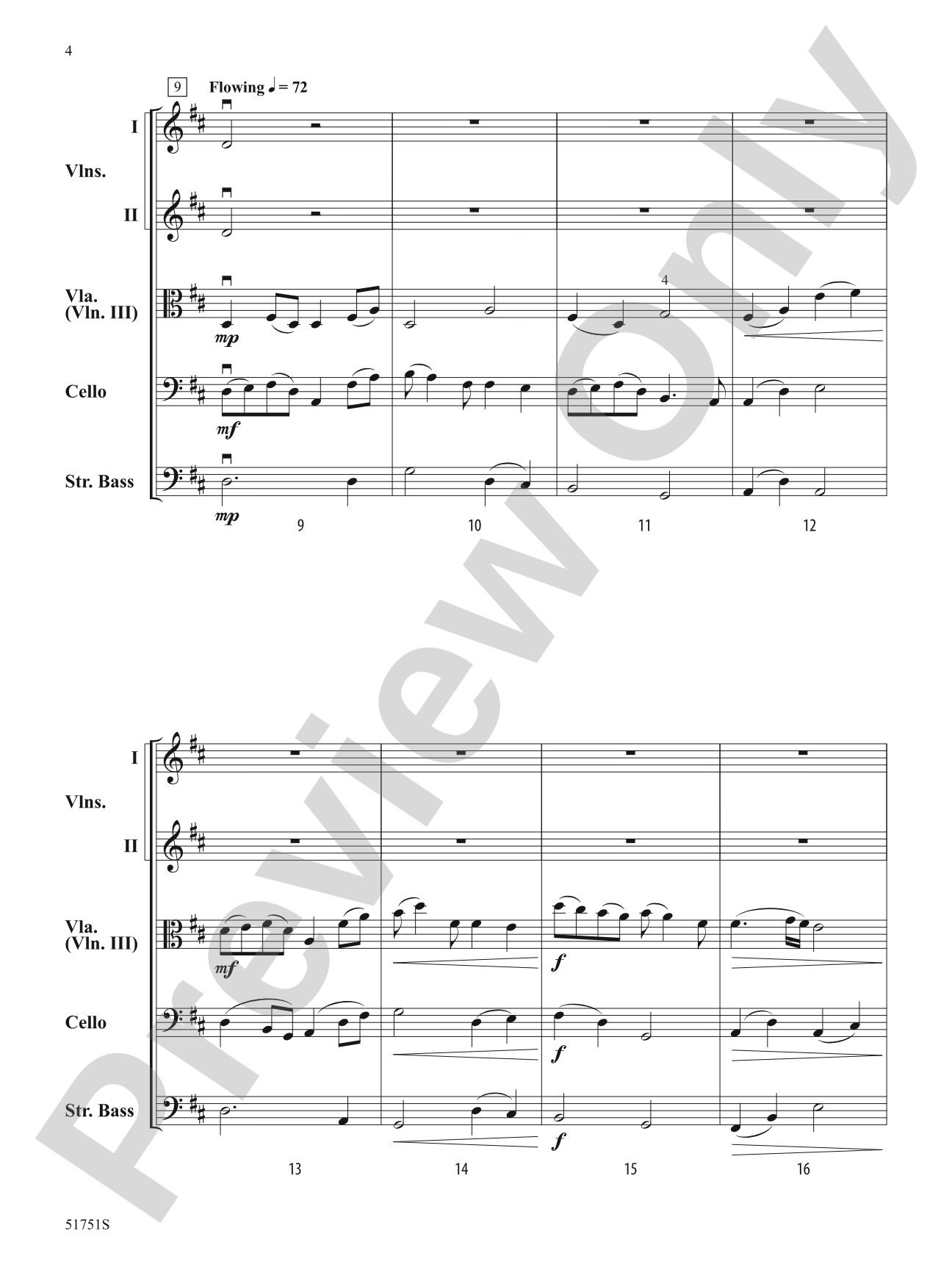 Daybreak: String Orchestra Conductor Score & Parts