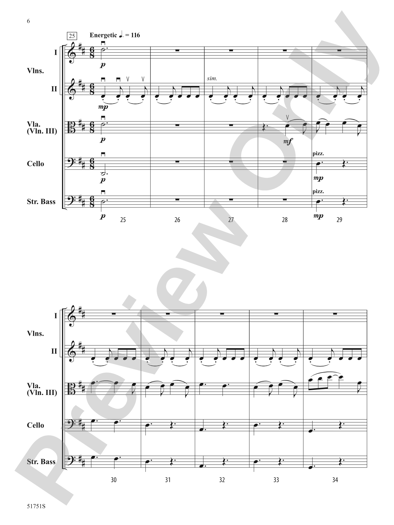 Daybreak: String Orchestra Conductor Score & Parts