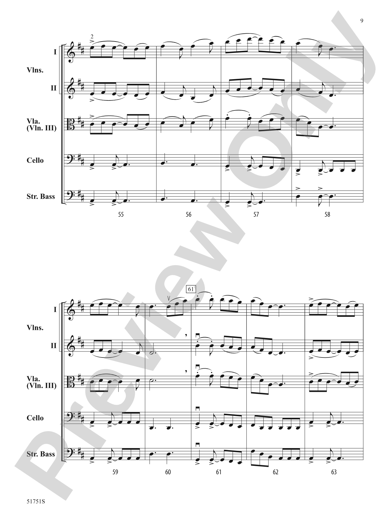 Daybreak: String Orchestra Conductor Score & Parts
