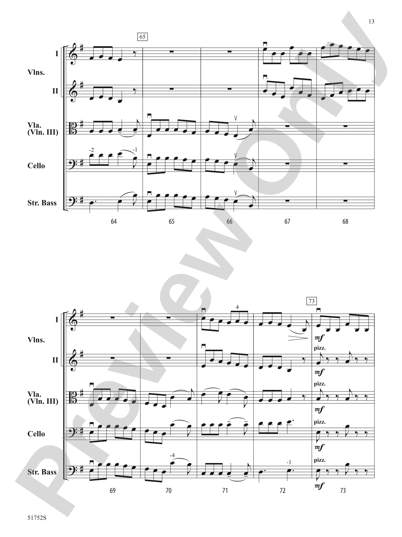 The Red-Haired Girl: String Orchestra Conductor Score & Parts