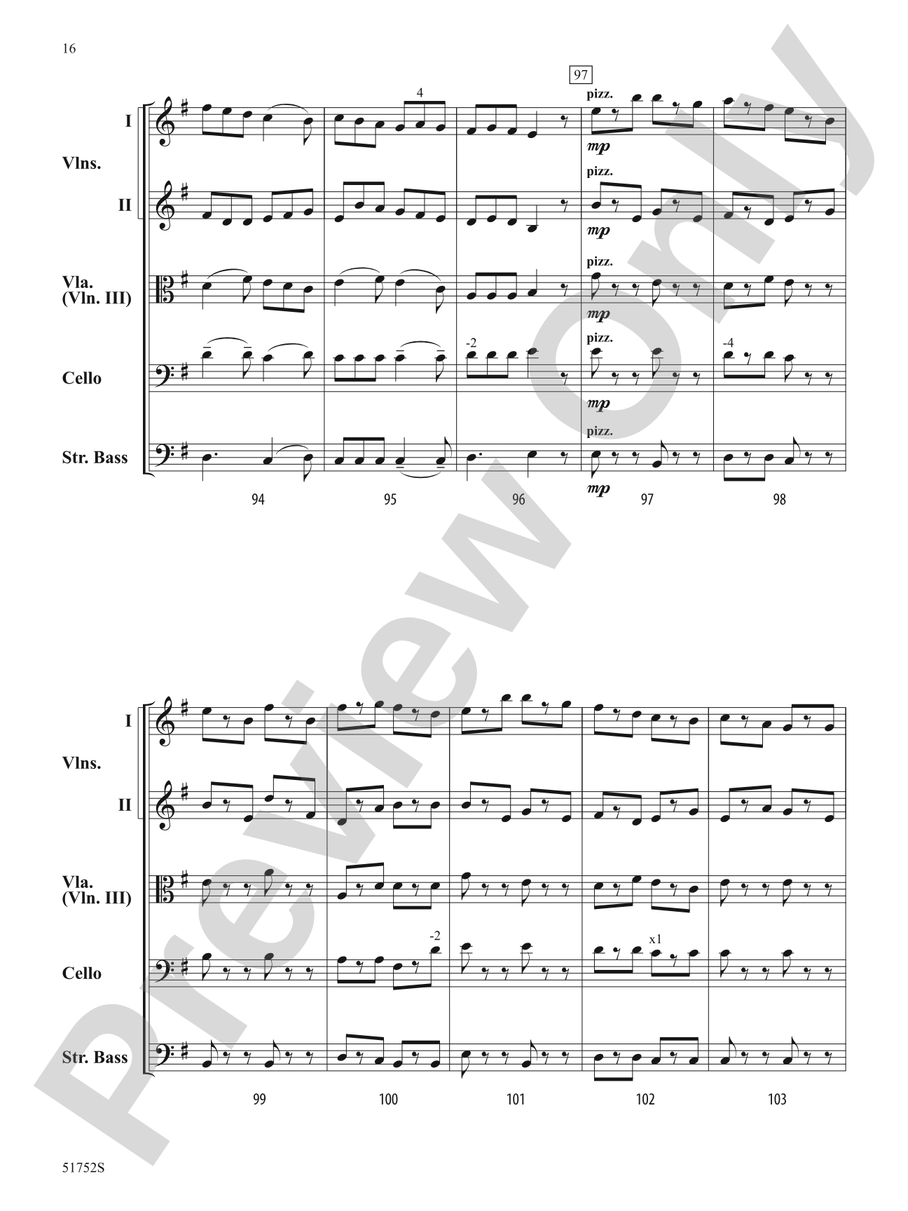 The Red-Haired Girl: String Orchestra Conductor Score & Parts