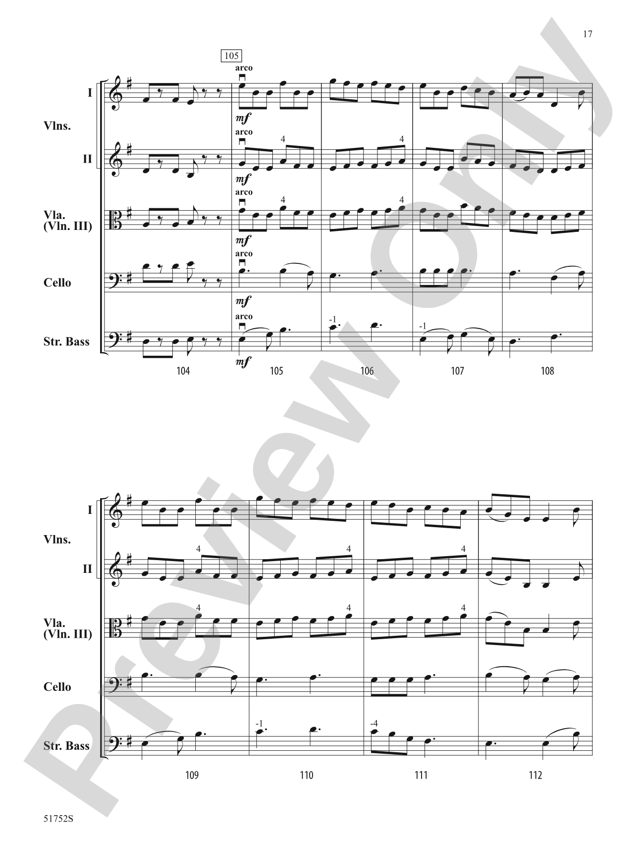 The Red-Haired Girl: String Orchestra Conductor Score & Parts
