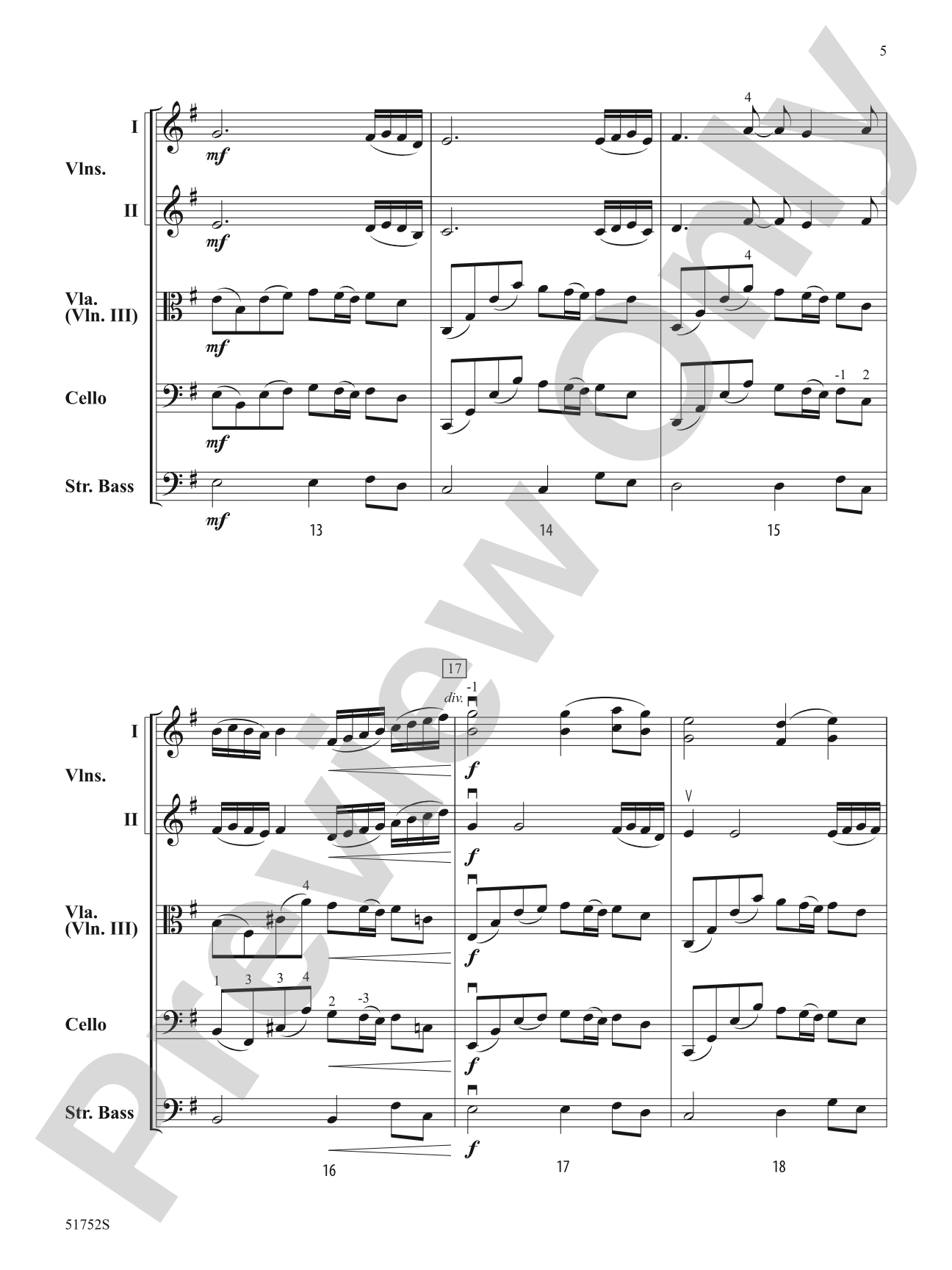 The Red-Haired Girl: String Orchestra Conductor Score & Parts