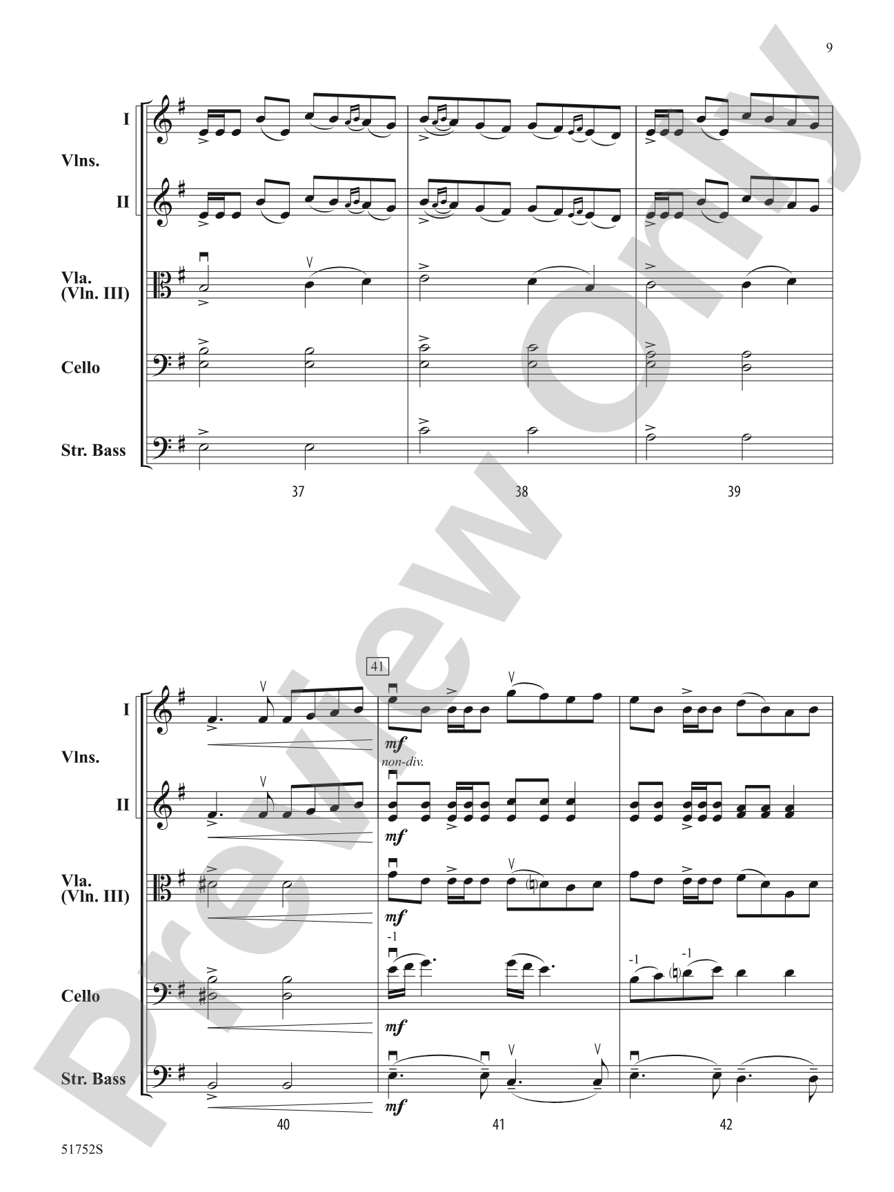 The Red-Haired Girl: String Orchestra Conductor Score & Parts