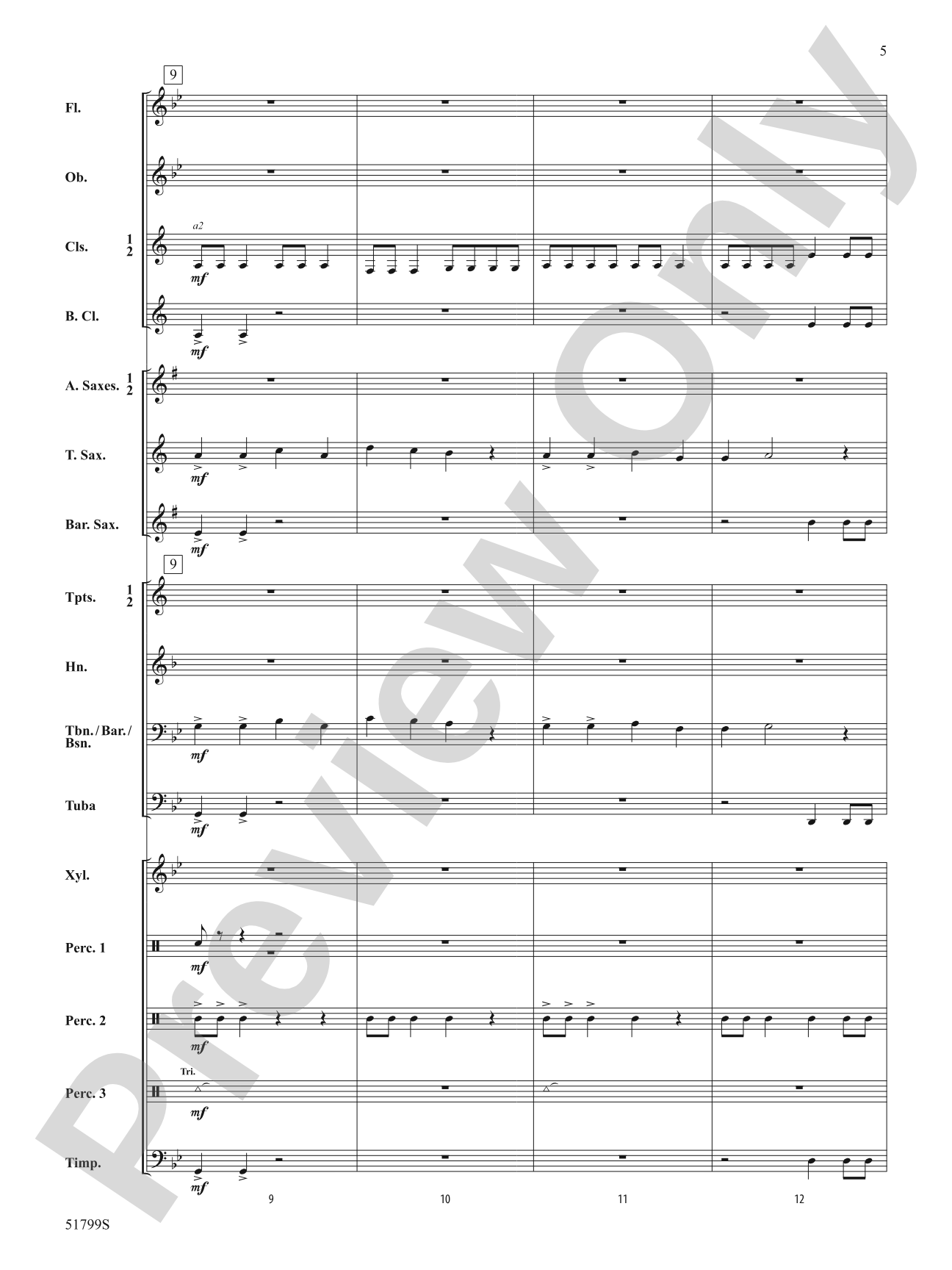 Castle Bartizan: Concert Band Conductor Score & Parts