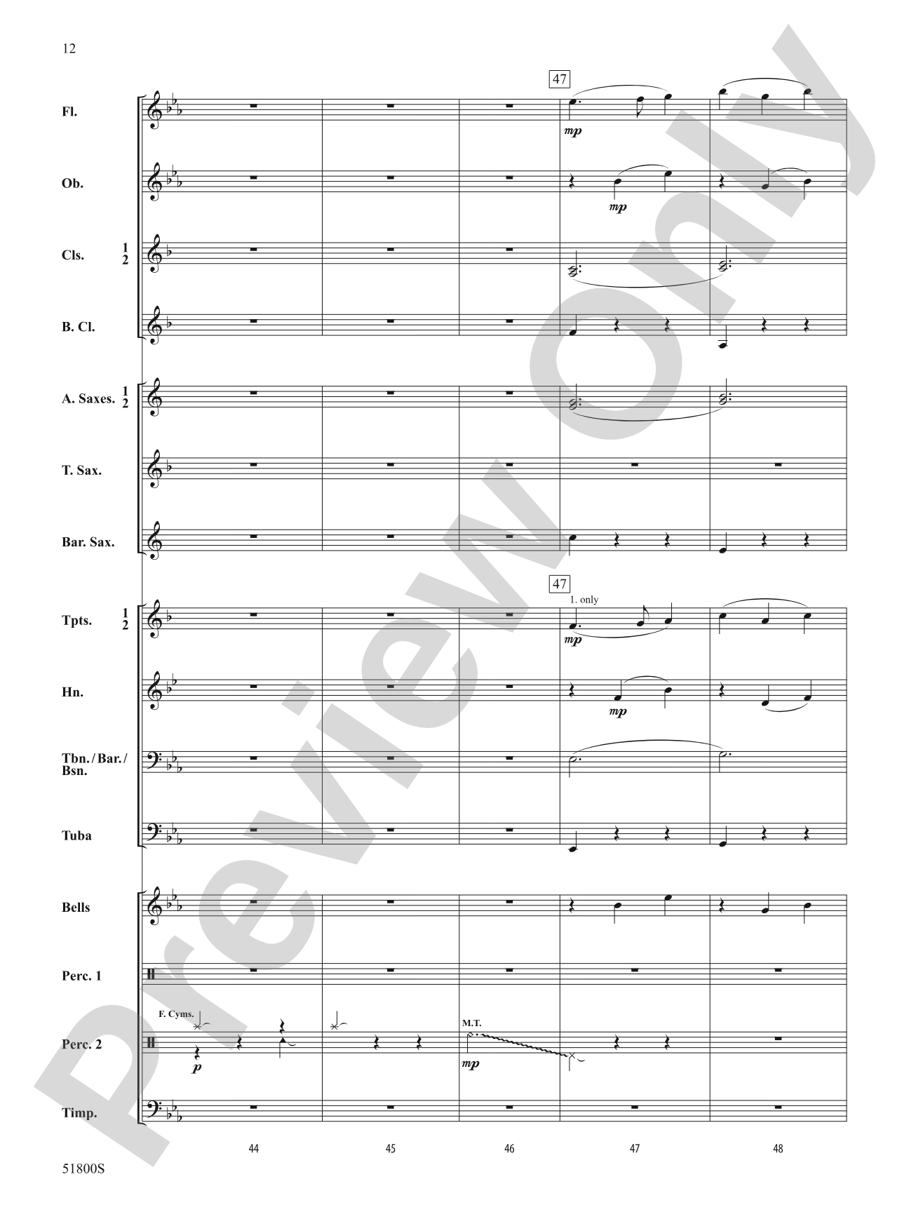 Floating: Concert Band Conductor Score & Parts