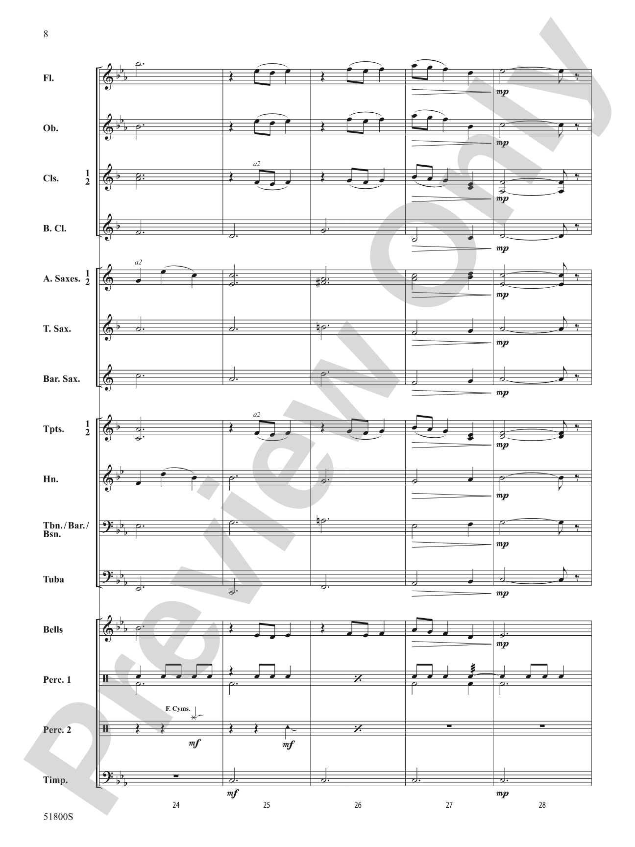 Floating: Concert Band Conductor Score & Parts