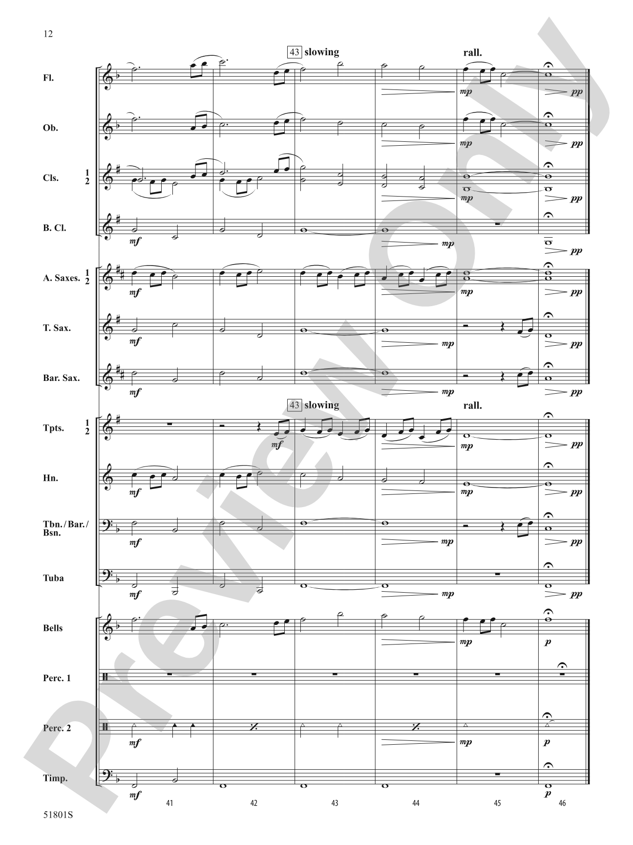 Morningside: Concert Band Conductor Score & Parts