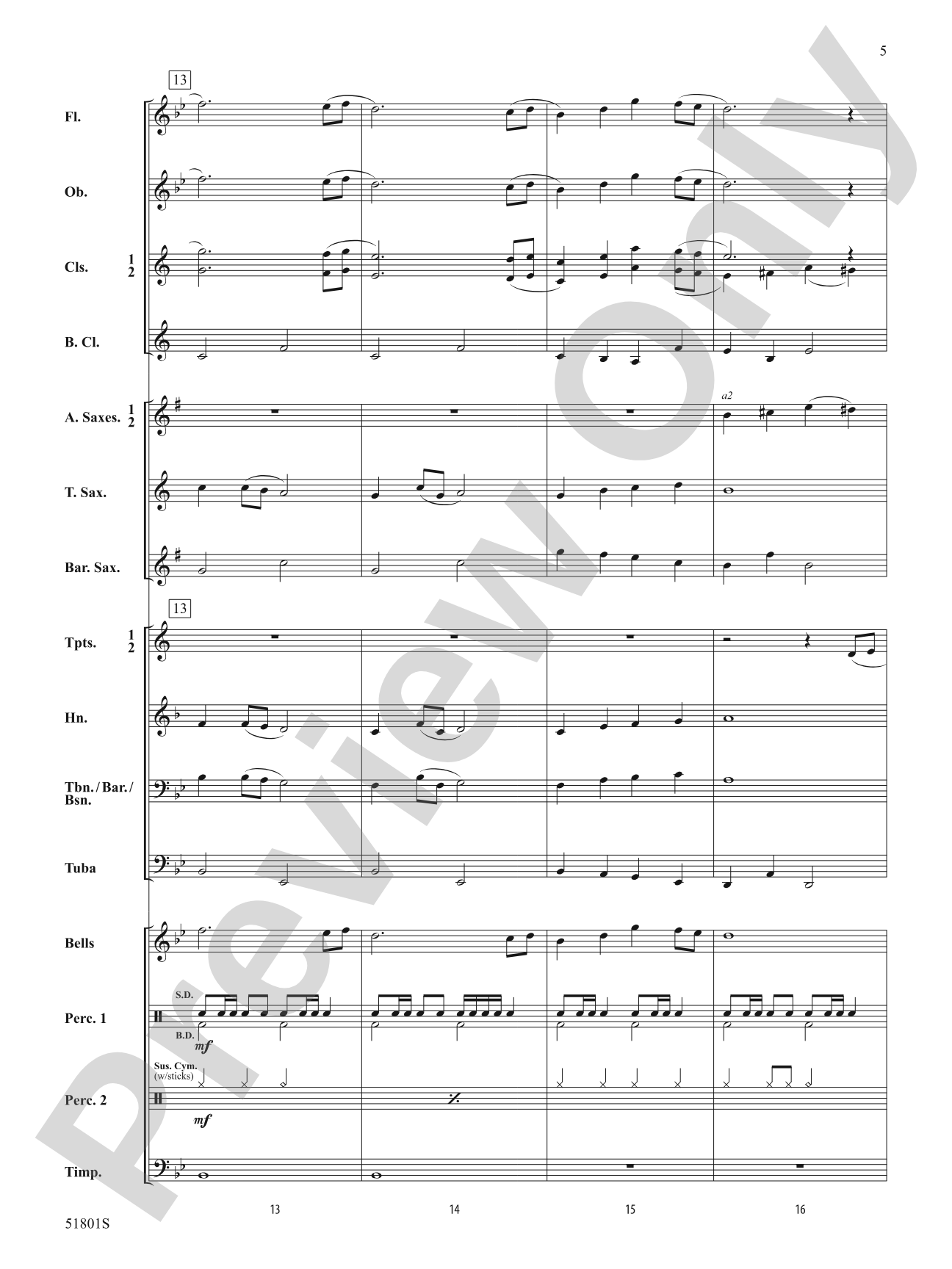 Morningside: Concert Band Conductor Score & Parts