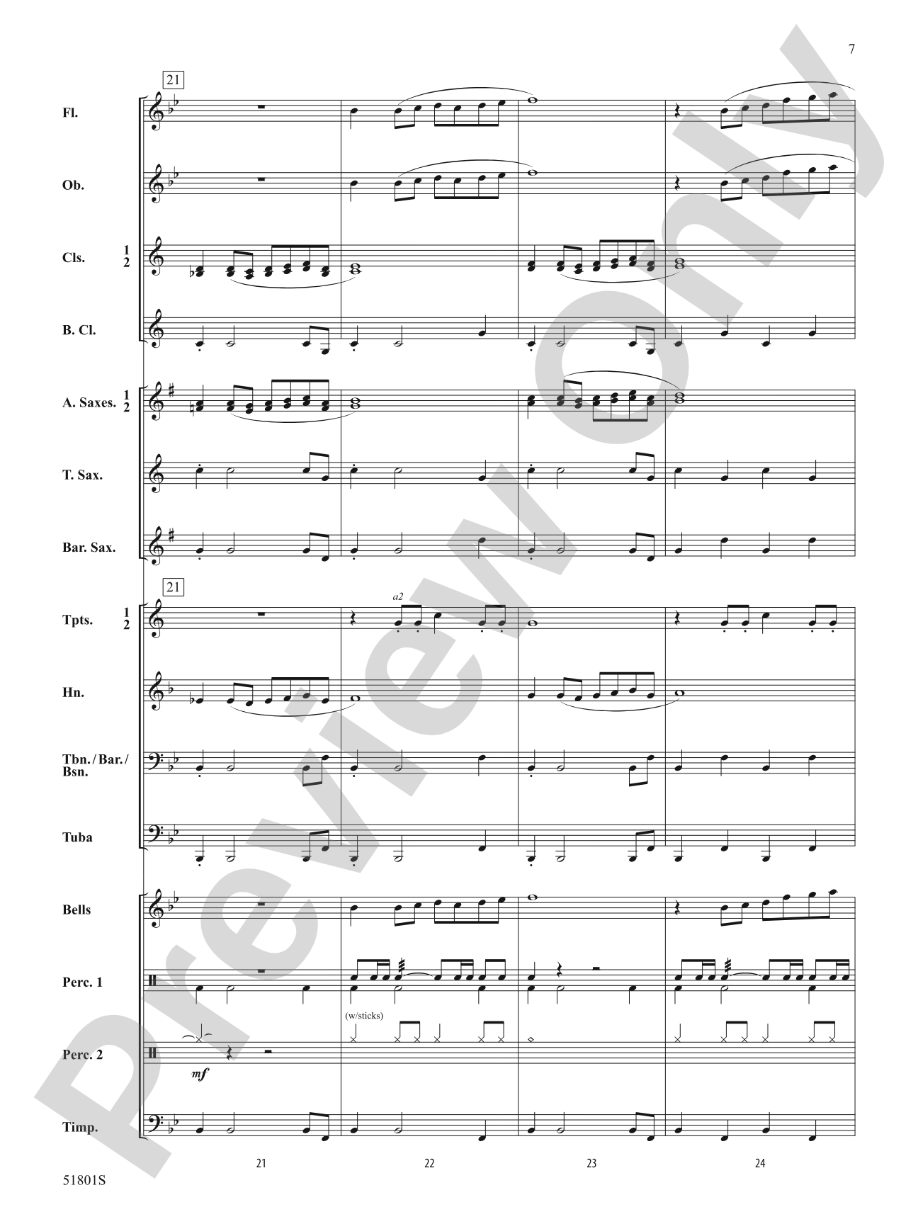 Morningside: Concert Band Conductor Score & Parts