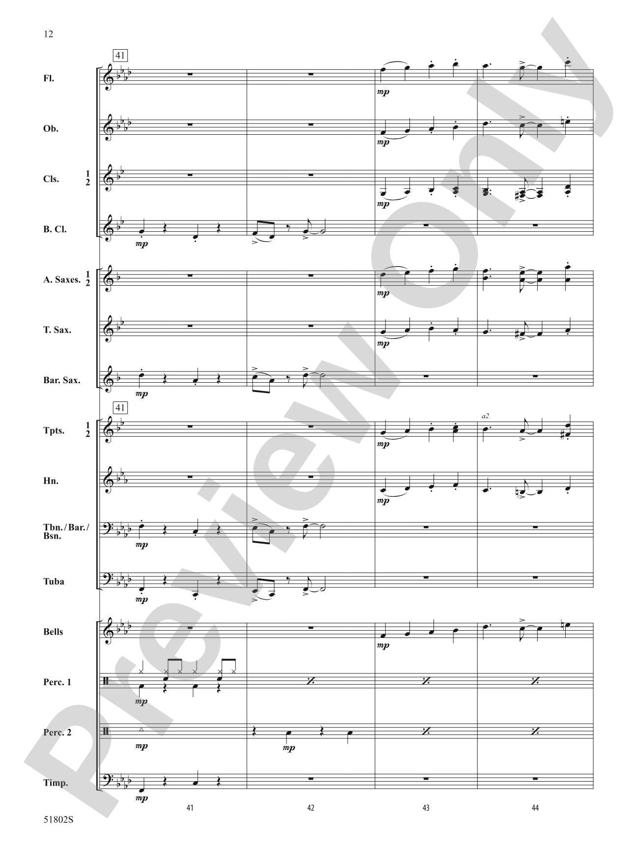 School of Swing: Score