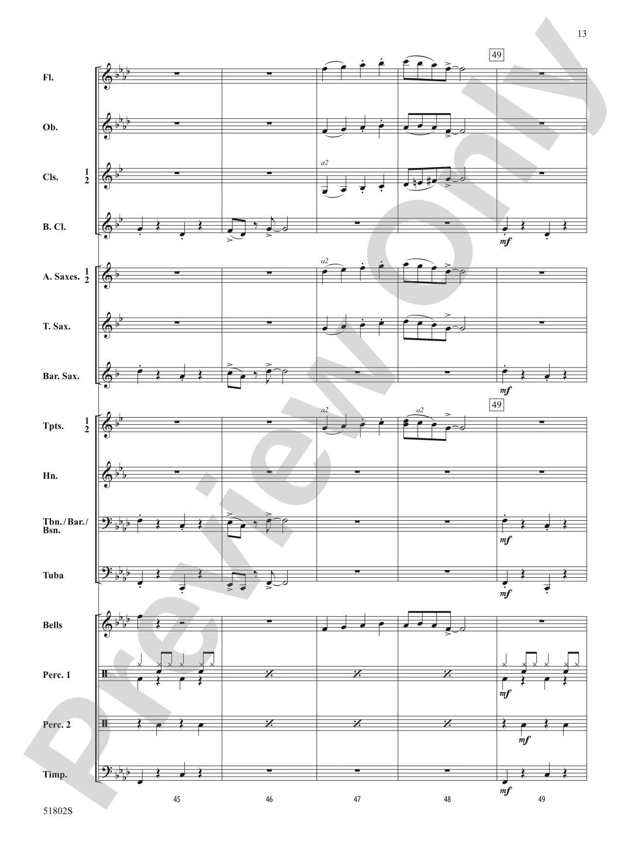 School of Swing: Score