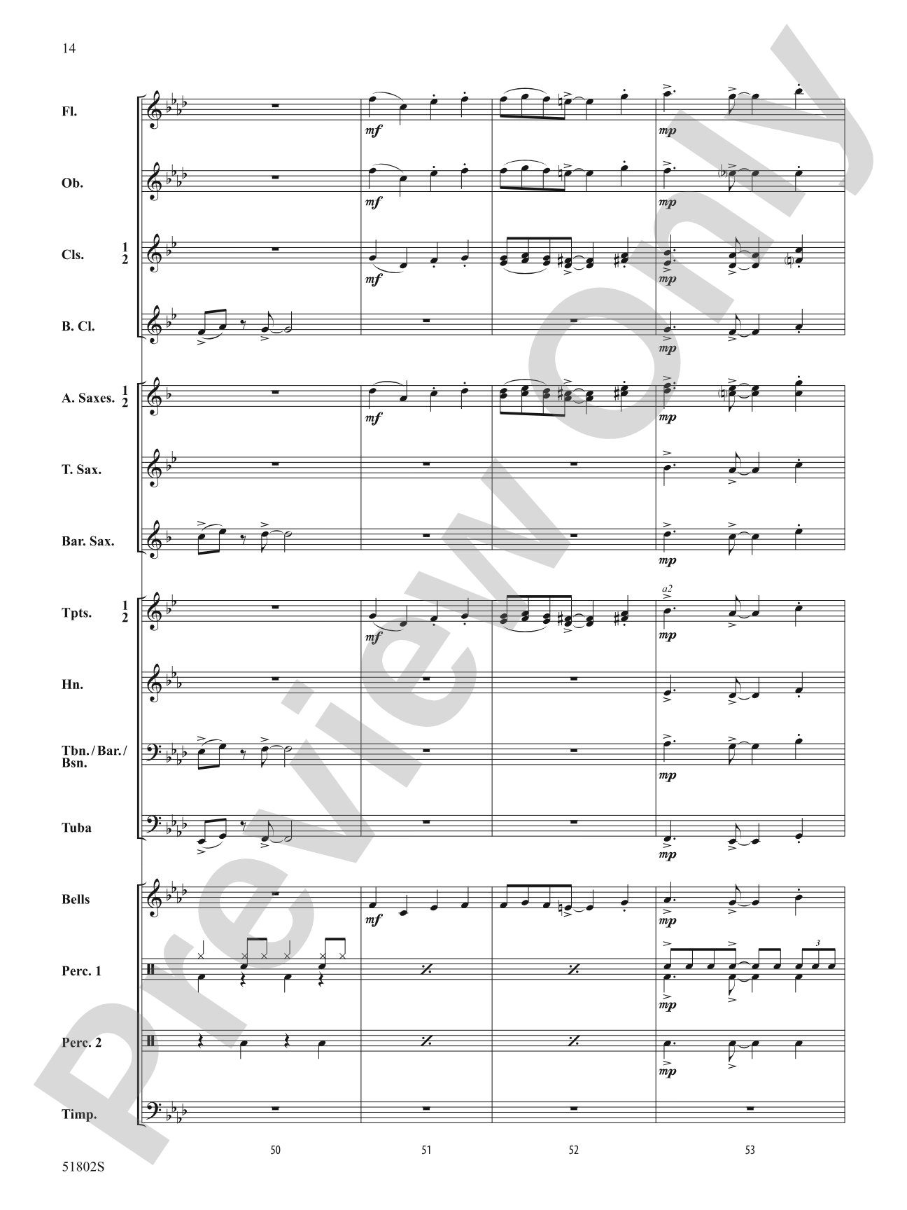 School of Swing: Score