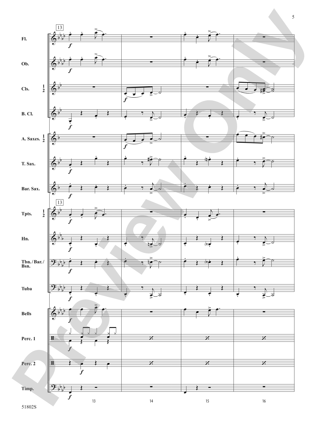 School of Swing: Score