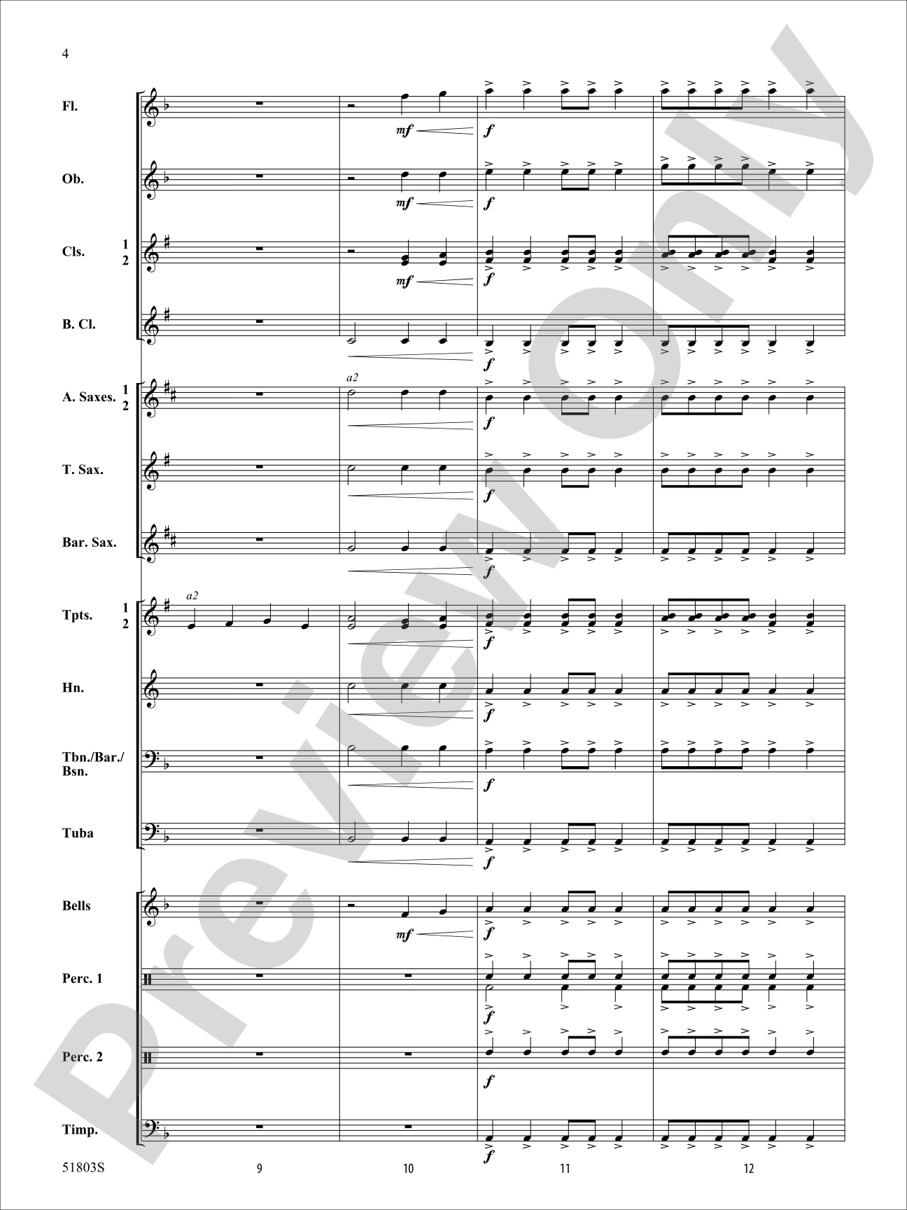 Fortress: Concert Band Conductor Score & Parts