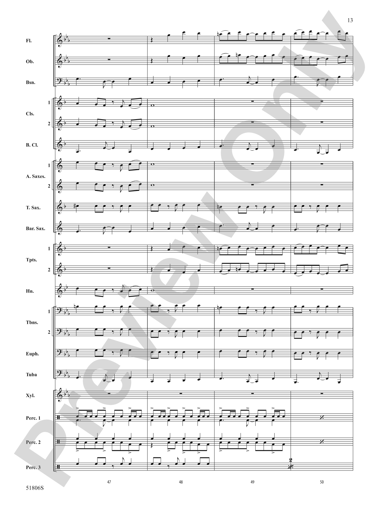 Ritmo y Sabor: Concert Band Conductor Score & Parts